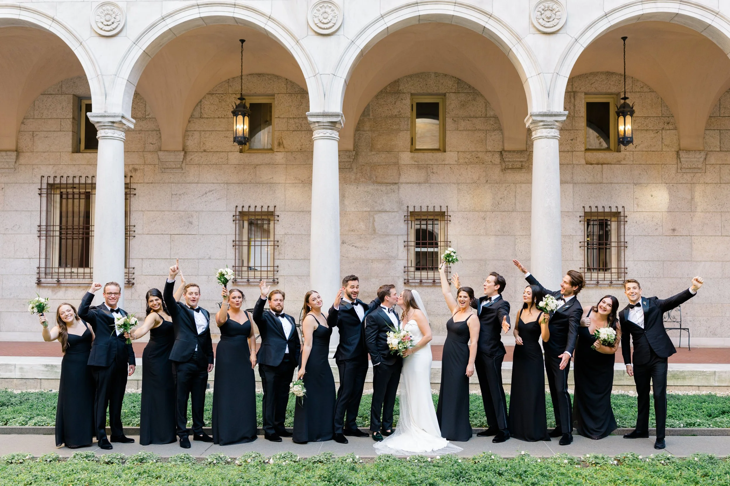 Boston Public Library Wedding Bridal Party