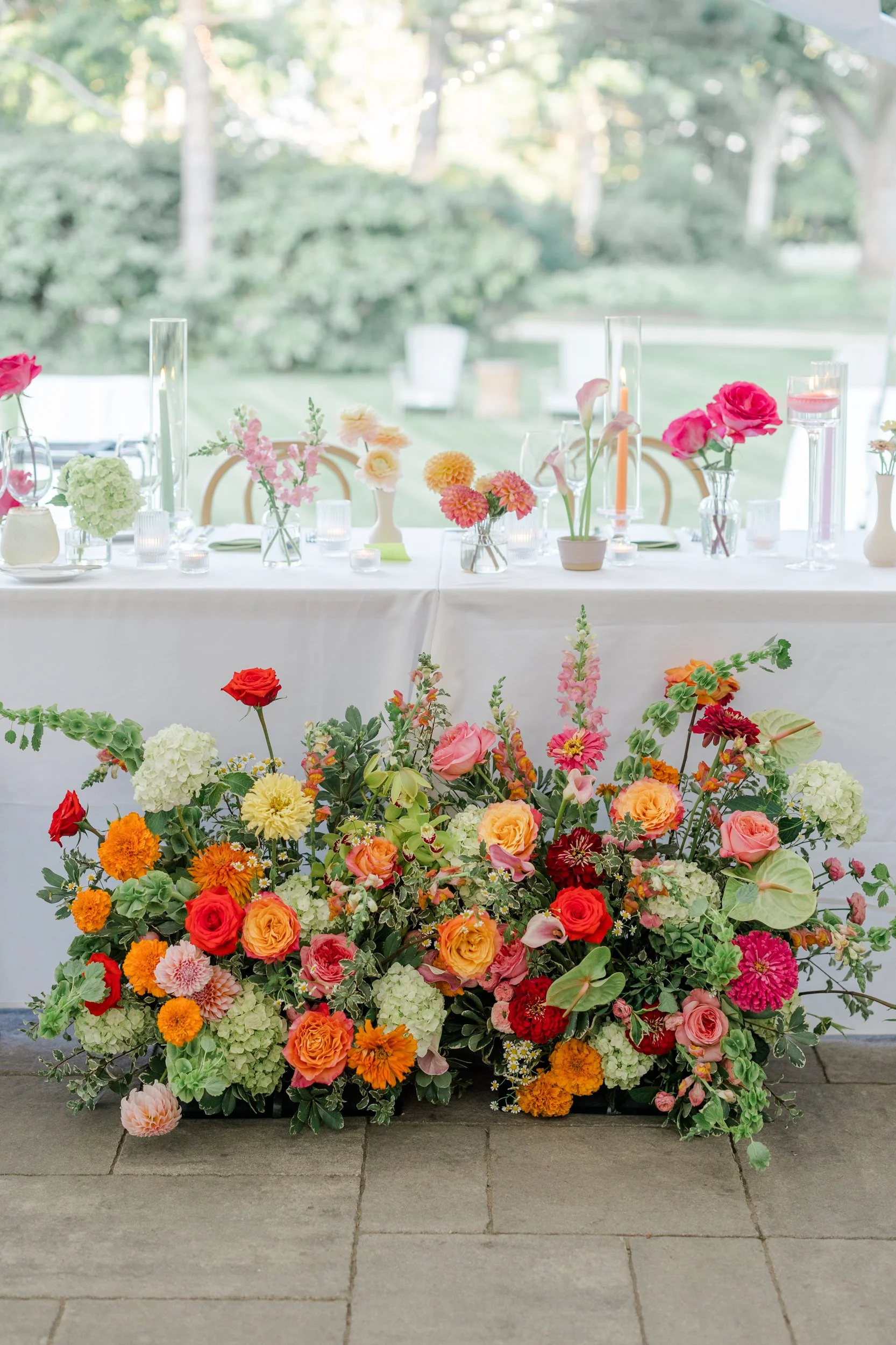 Moraine Farm Wedding tent reception