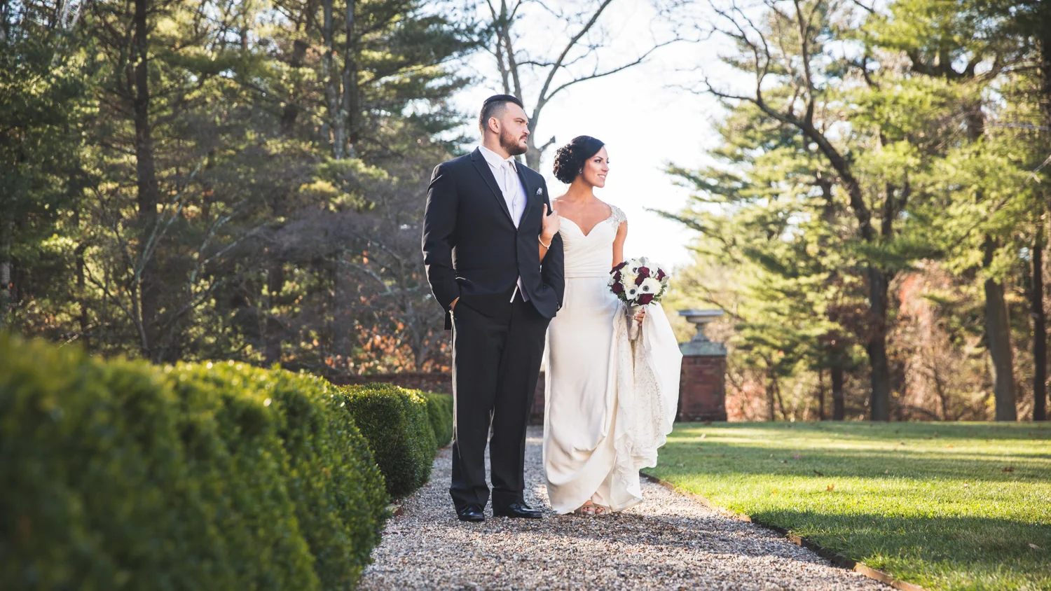 Anna + Niko  |  Eleanor Bradley Estate, The Villa in East Bridgewater Wedding
