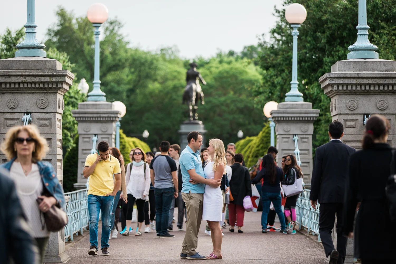 boston common engagement session photography