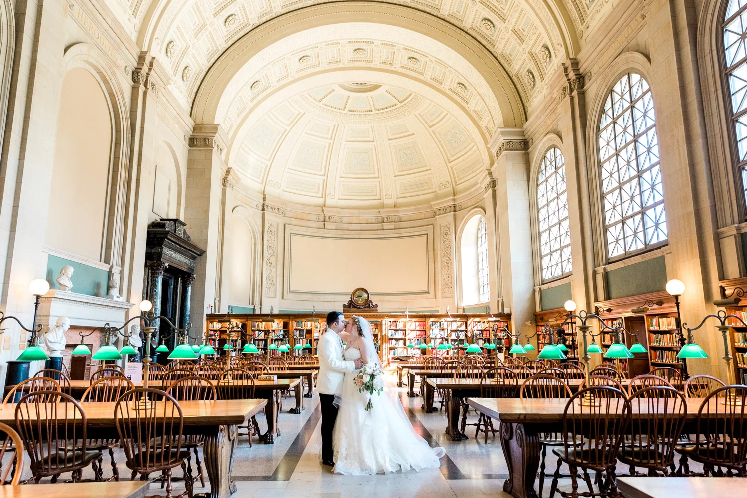 Nicole + David Elm Bank and Boston Public Library