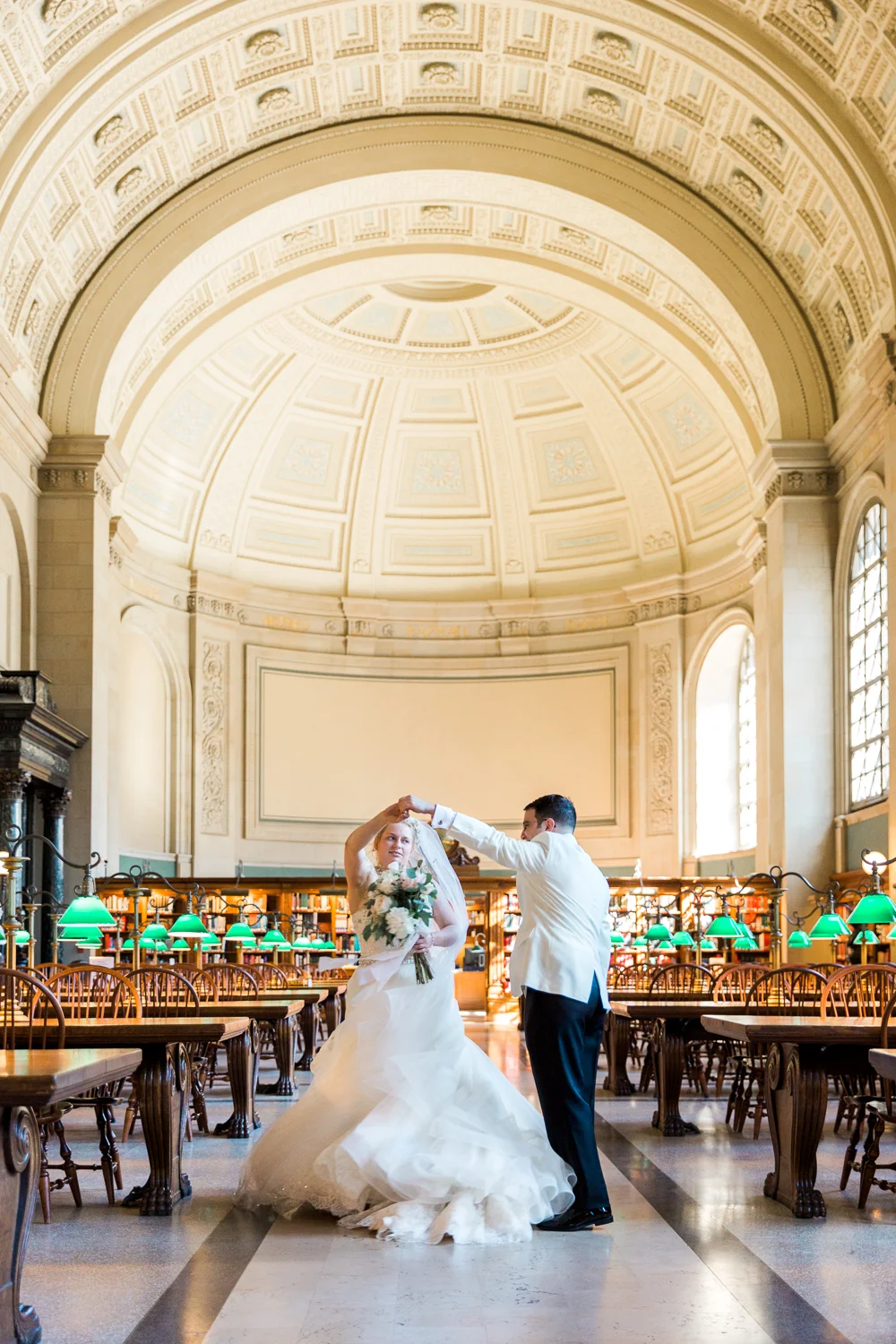 Nicole + David Elm Bank and Boston Public Library