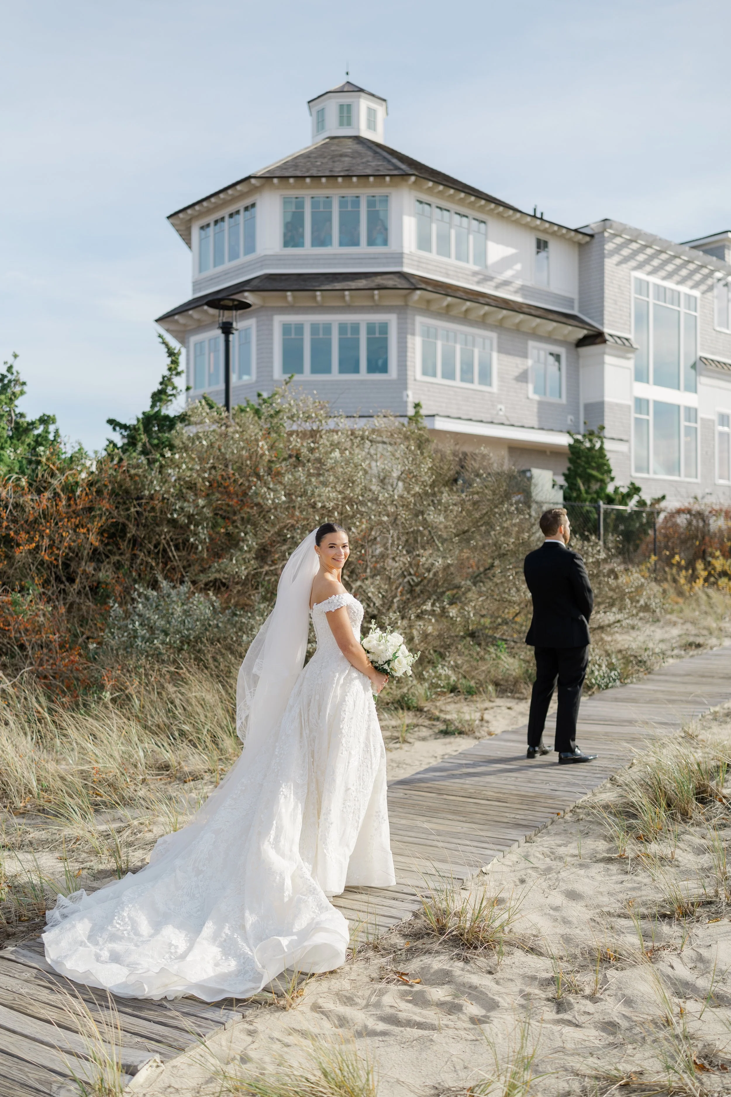 Modern Fall Cape Cod Wedding at Wychmere Dune