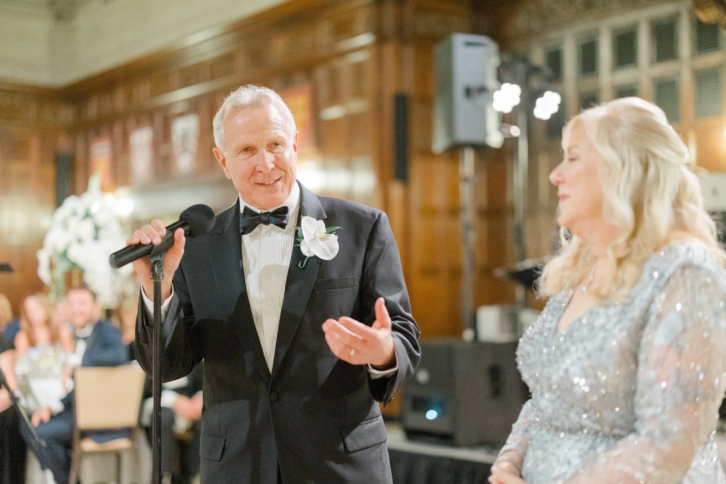 Speeches at the Harvard Club of Boston Wedding