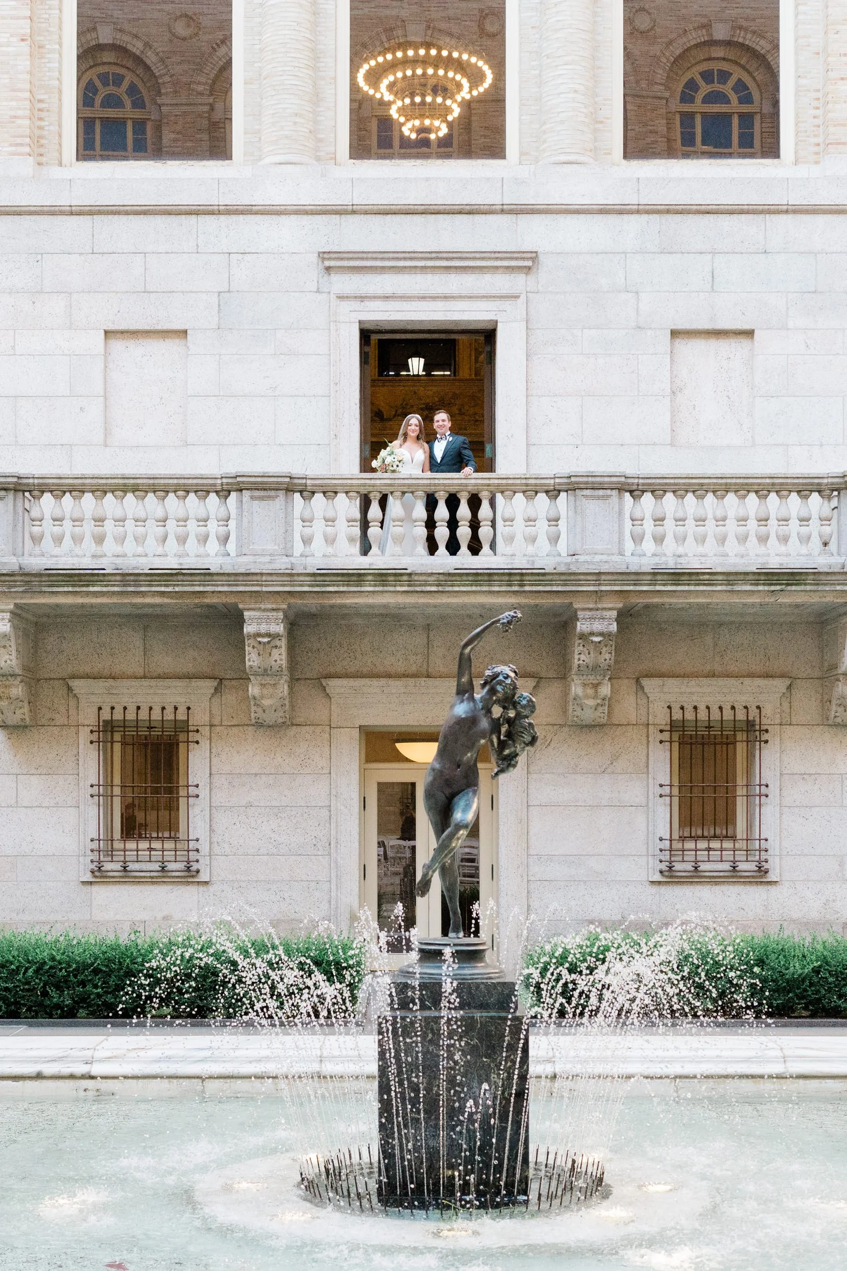Boston Public Library Wedding Portraits