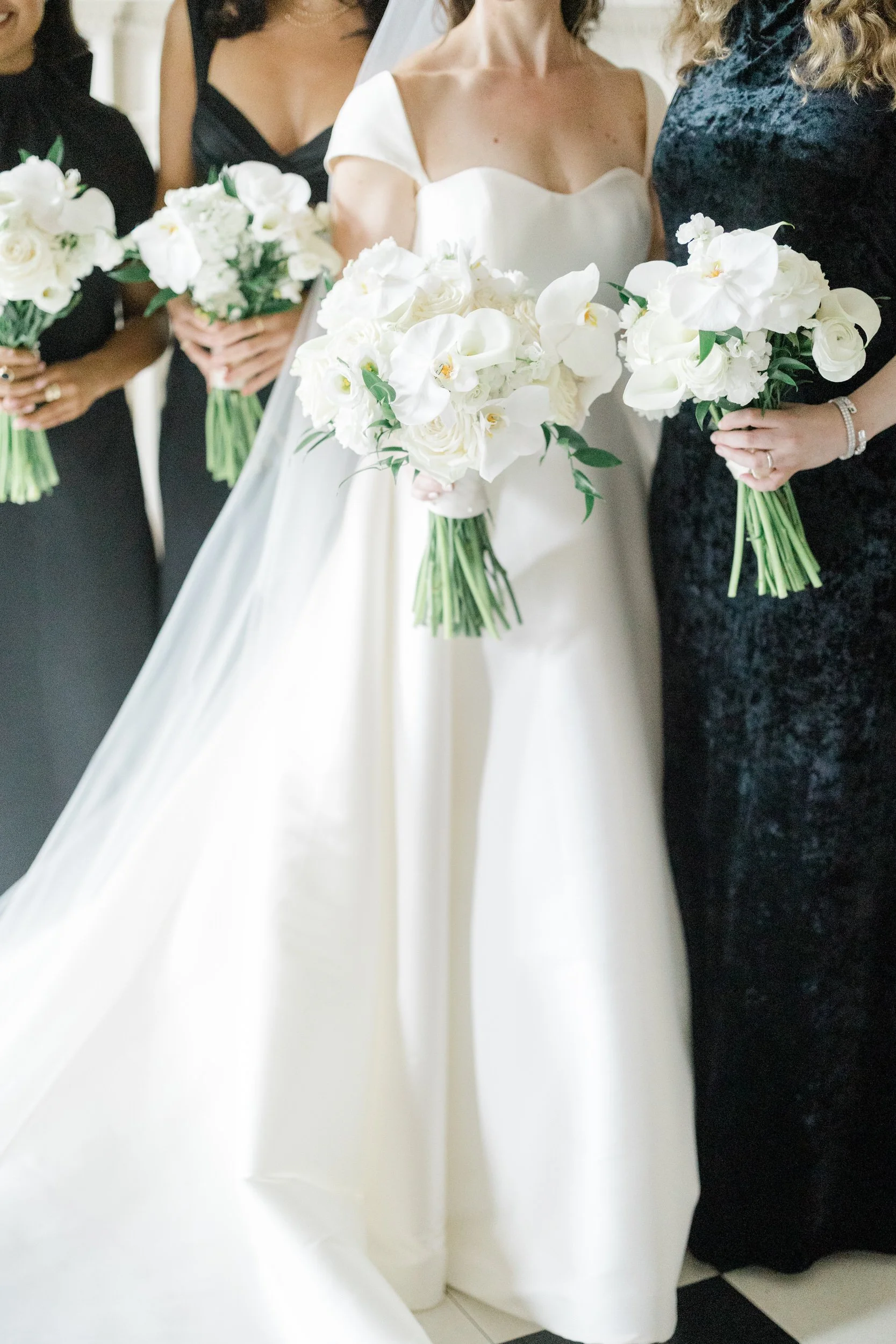 Bridesmaids at the Harvard Club of Boston