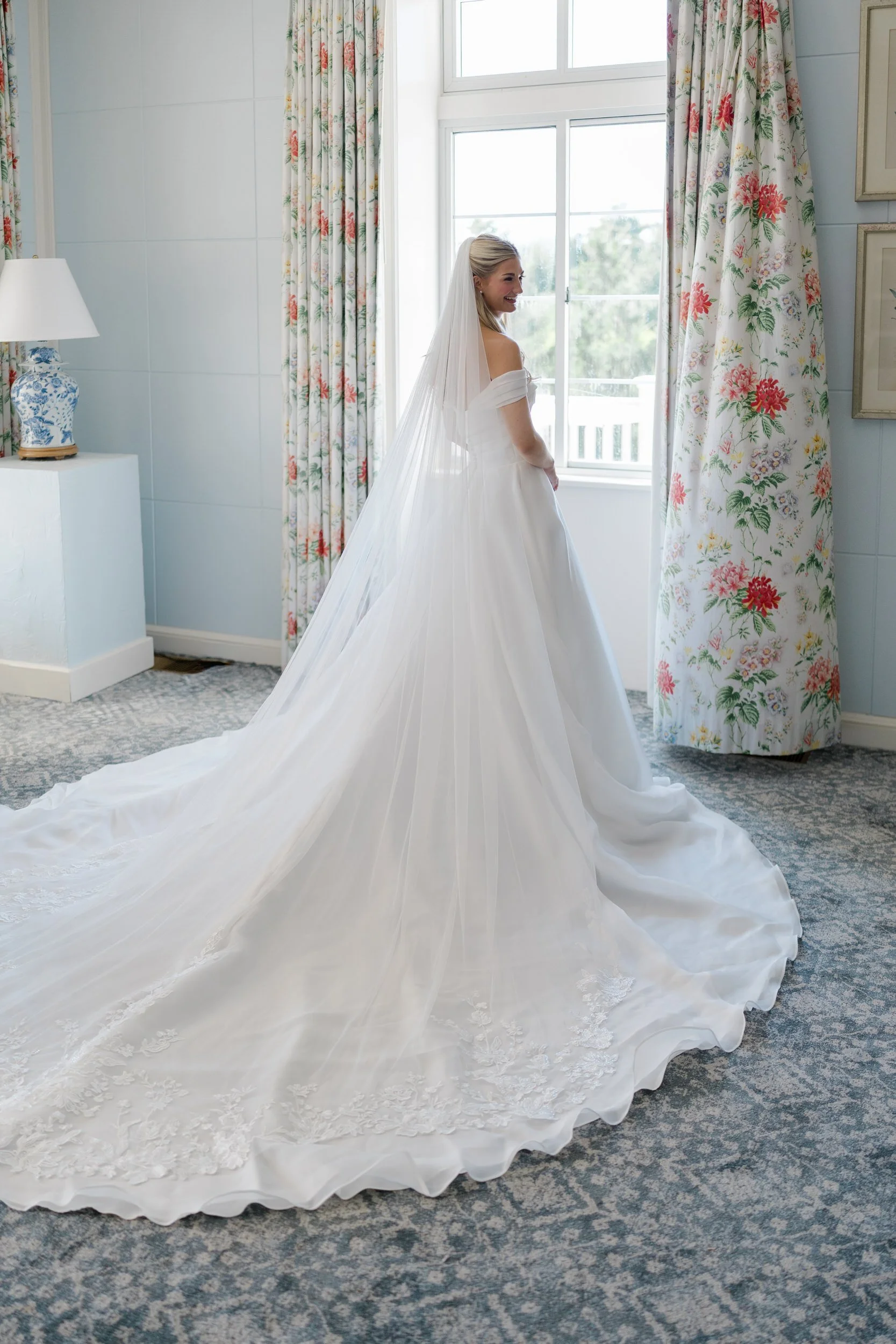 Bride at the Dunes Club Wedding