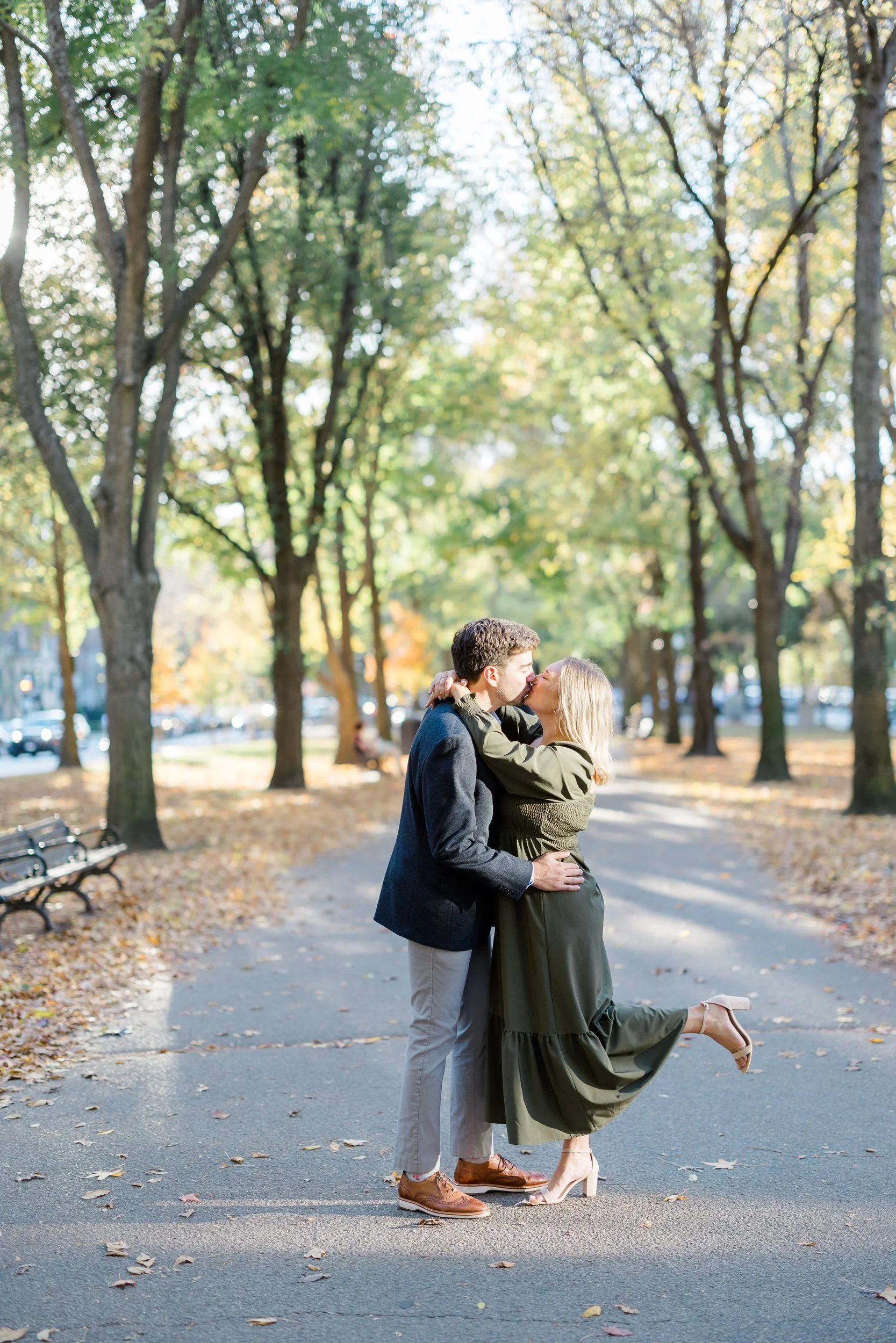 Comm Ave Engagement Session photo