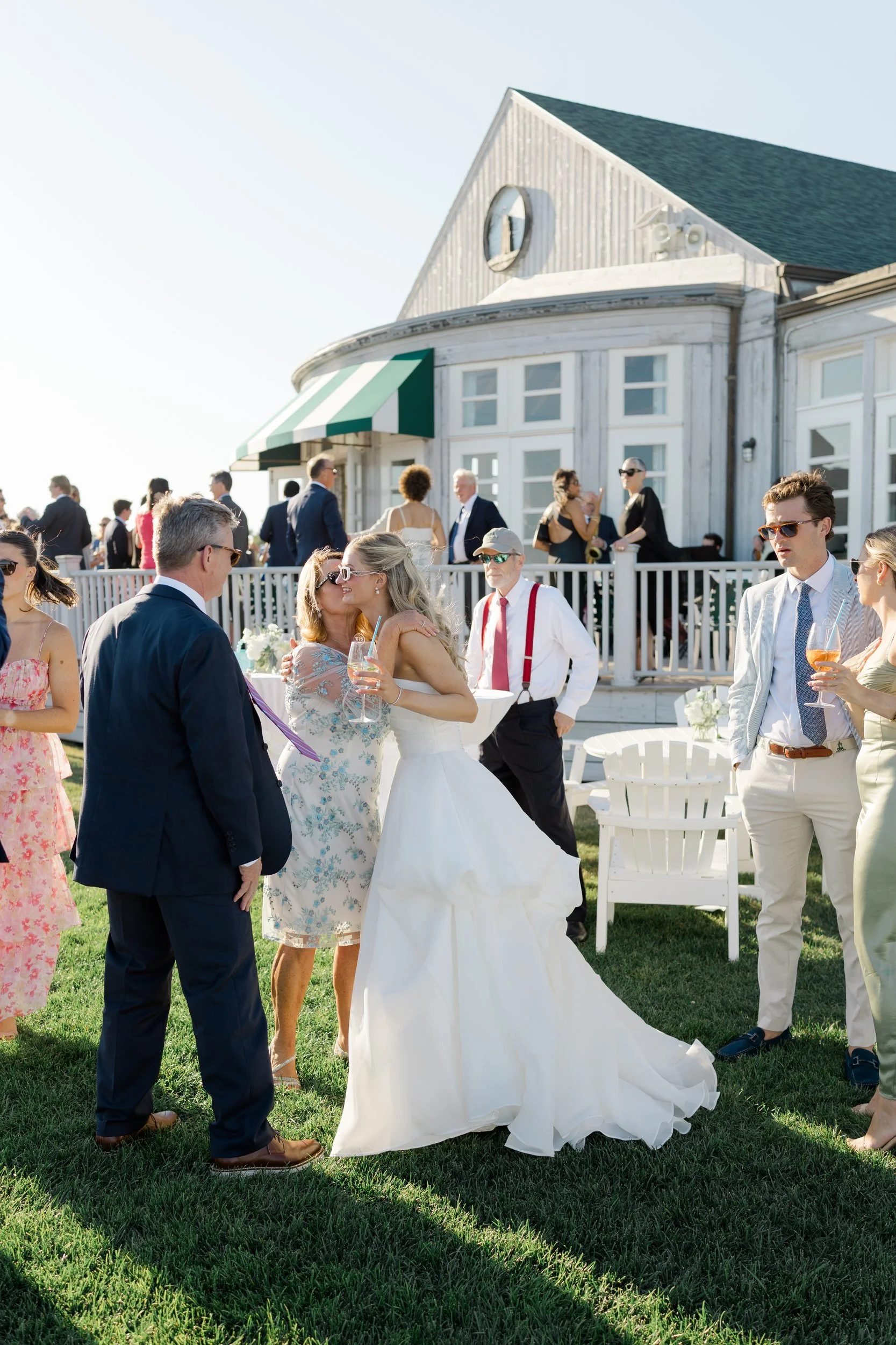 Cocktail Hour at the Dunes Club Wedding