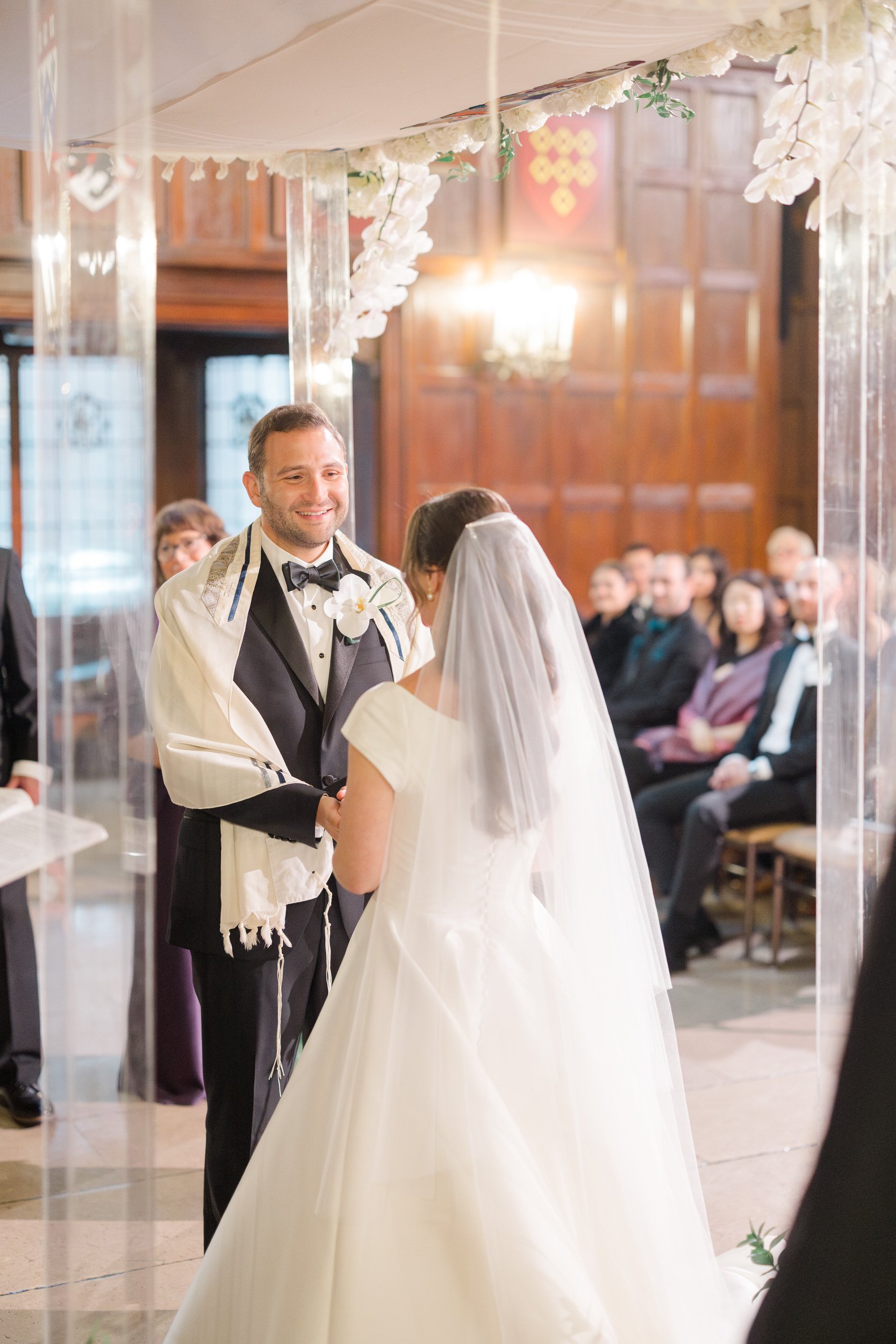 Wedding ceremony at the Harvard Club of Boston Wedding