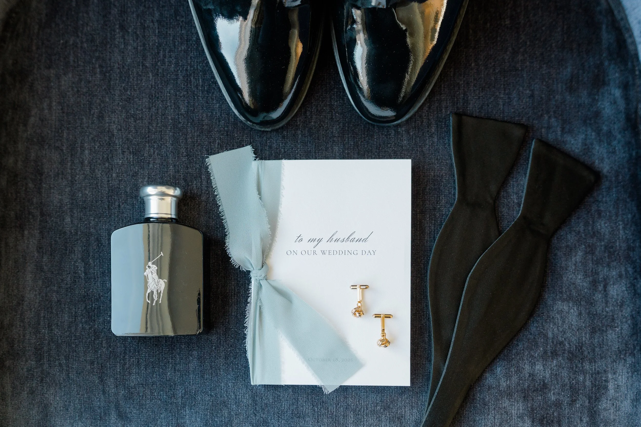Groom's details  at Boston Harbor Hotel Wedding
