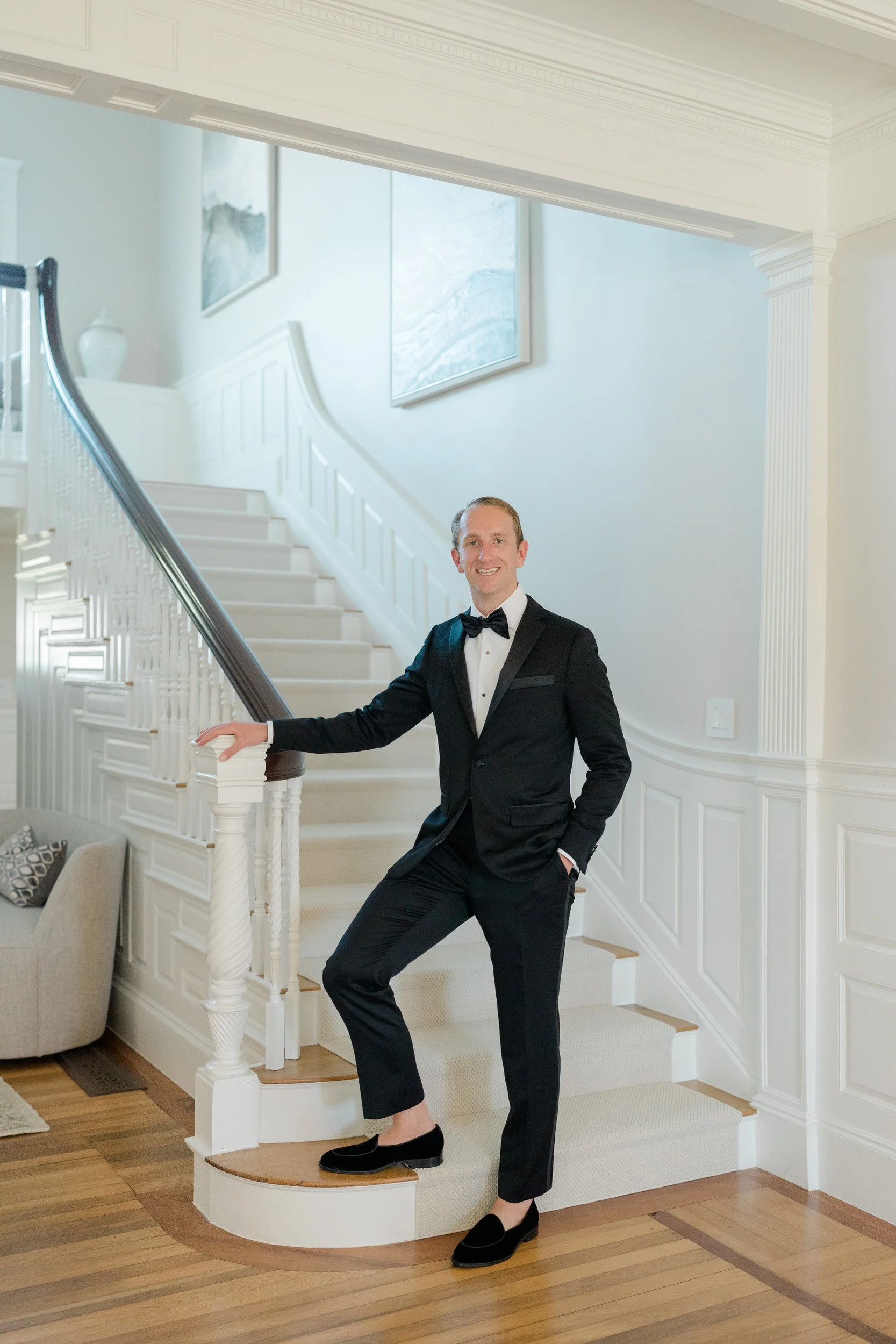 Groom at the Dunes Club Wedding
