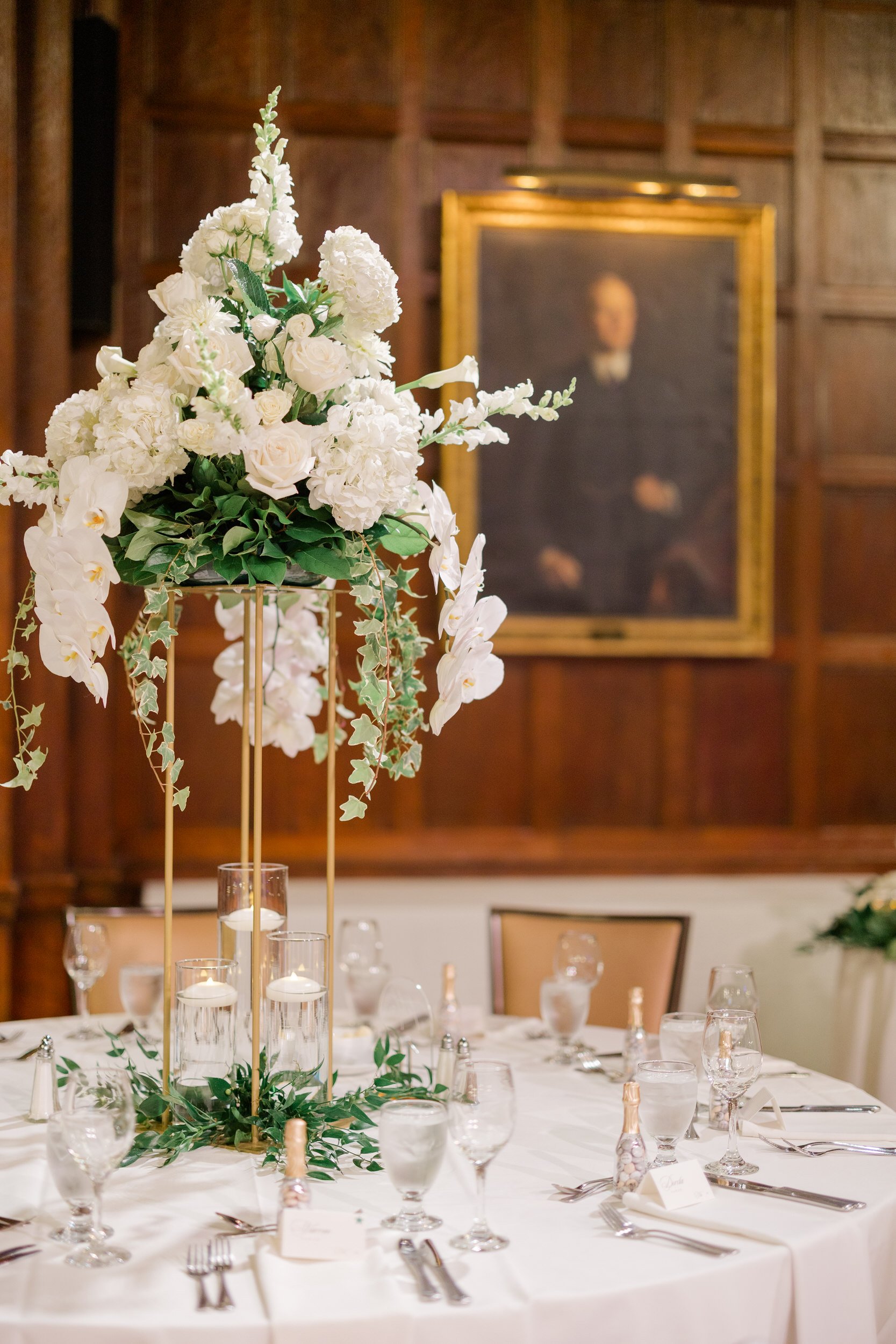 Wedding reception at the Harvard Club of Boston Wedding