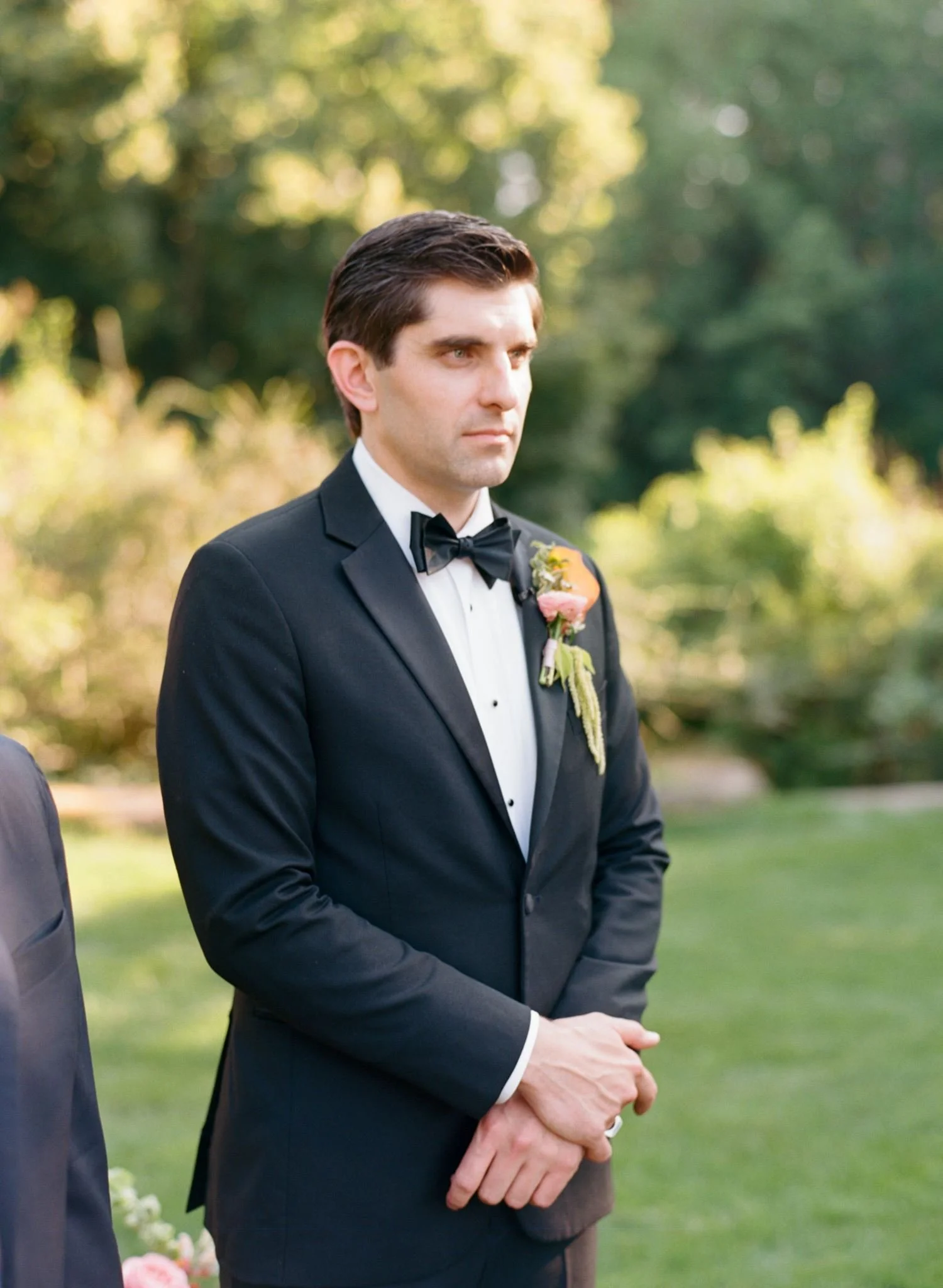 Moraine Farm Wedding ceremony groom