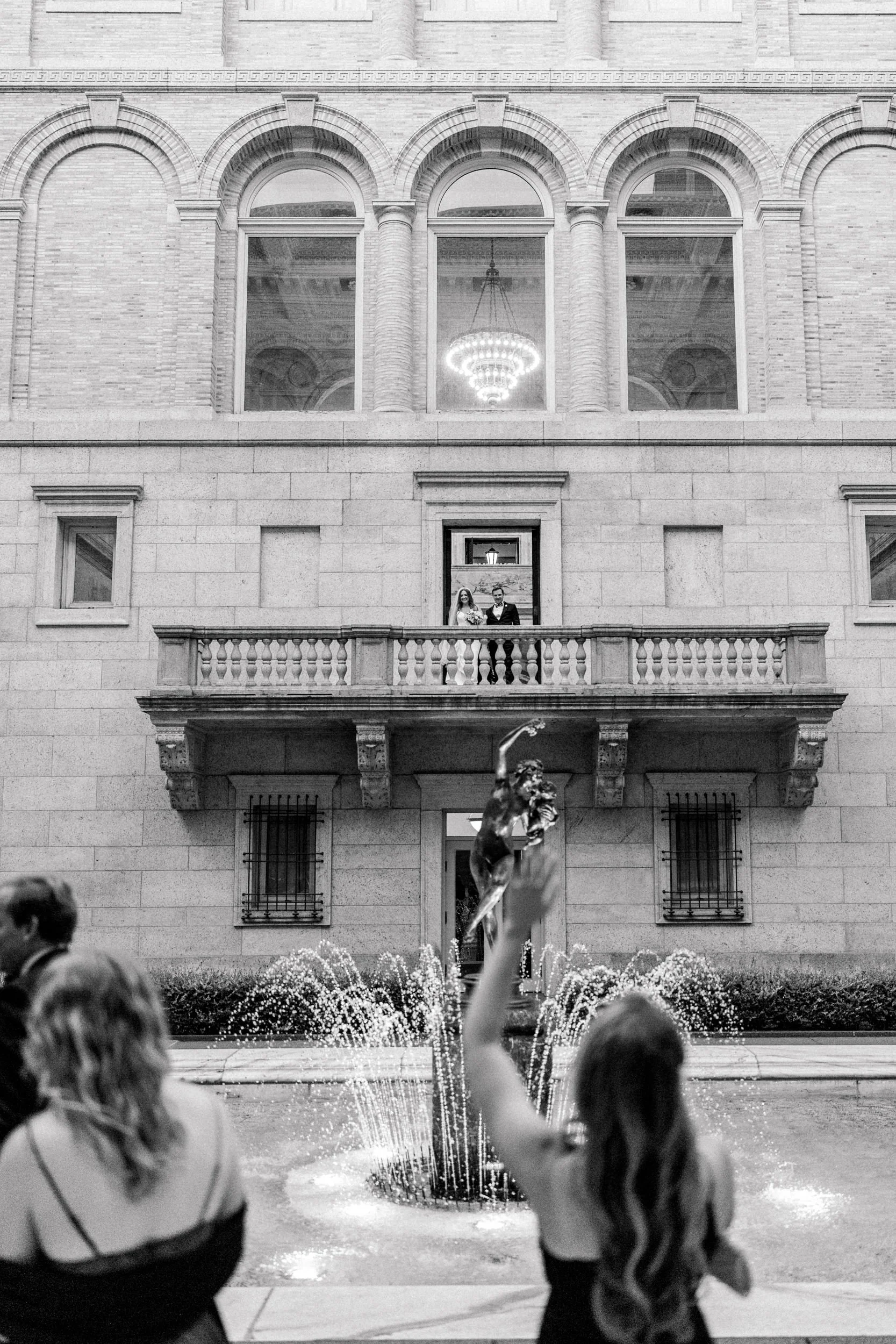 Boston Public Library Wedding Juliet Balcony