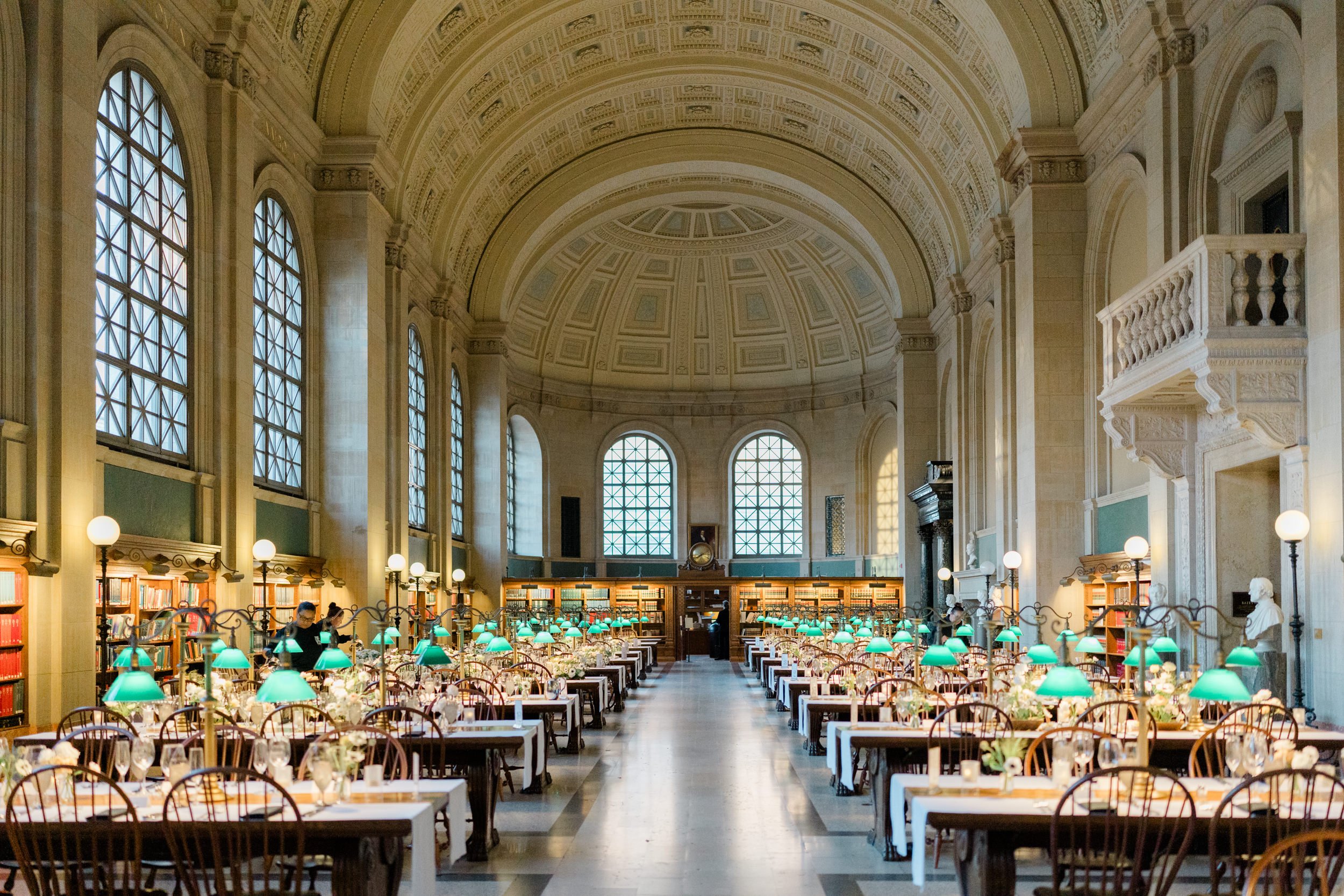 Boston Public Library Wedding Bates Hall