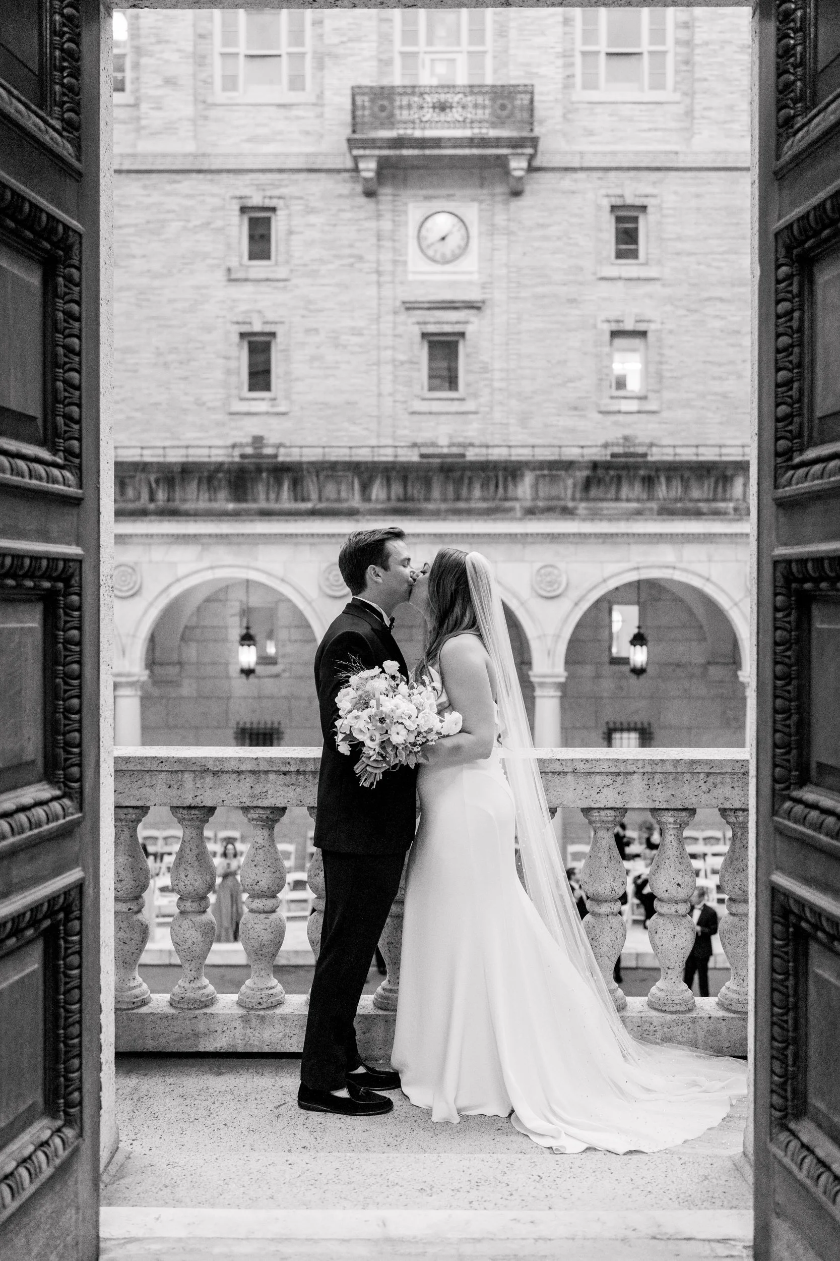 Boston Public Library Wedding Juliet Balcony
