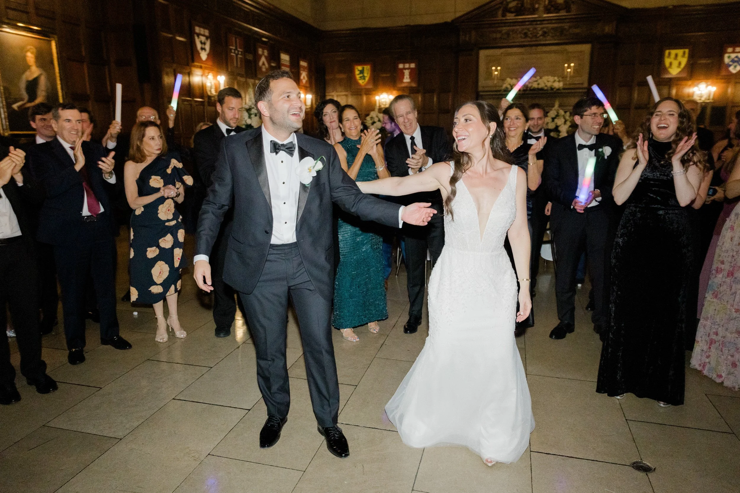 Couple dance together at the Harvard Club of Boston Wedding