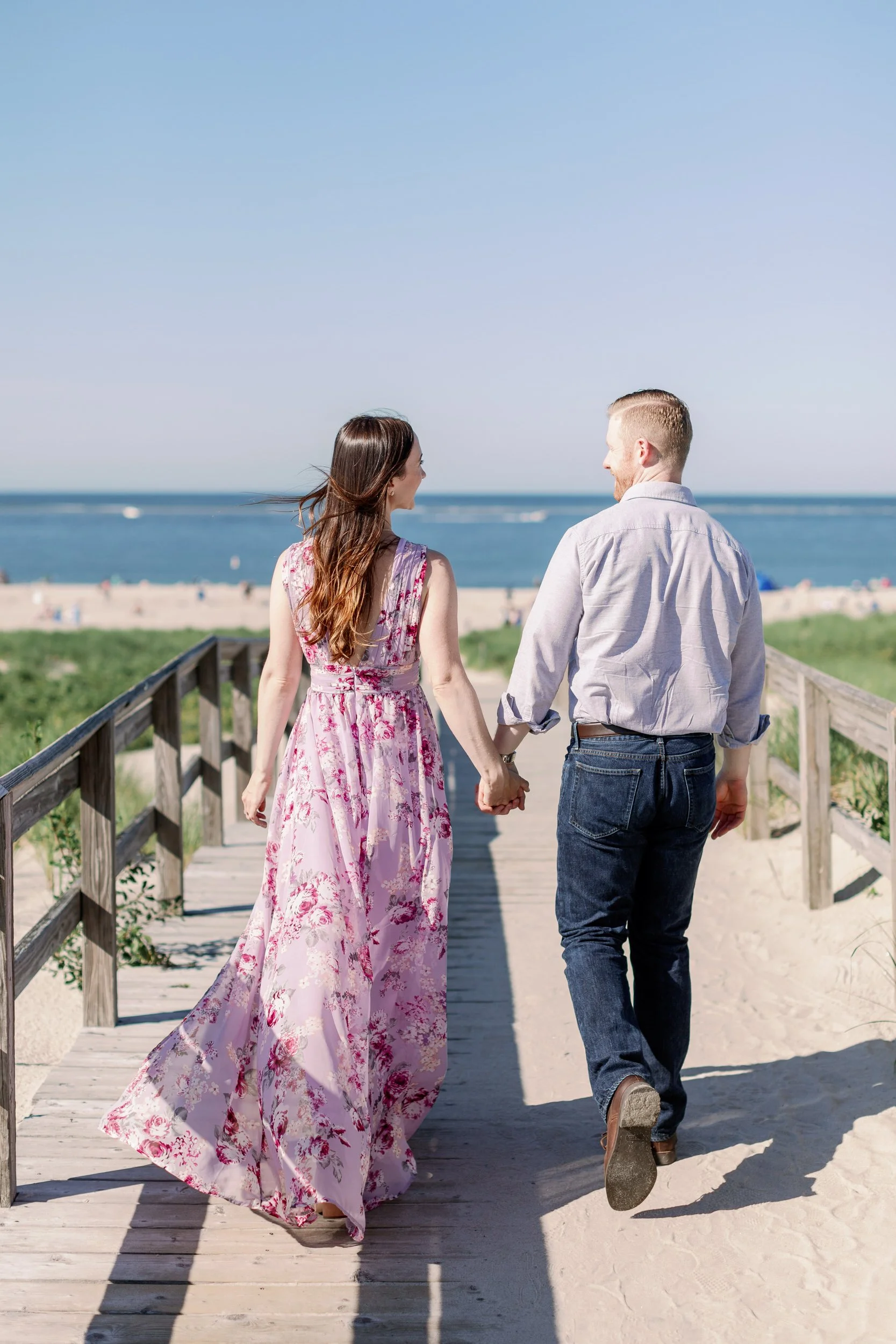 Engagement session at Crane Beach in Gloucester, MA