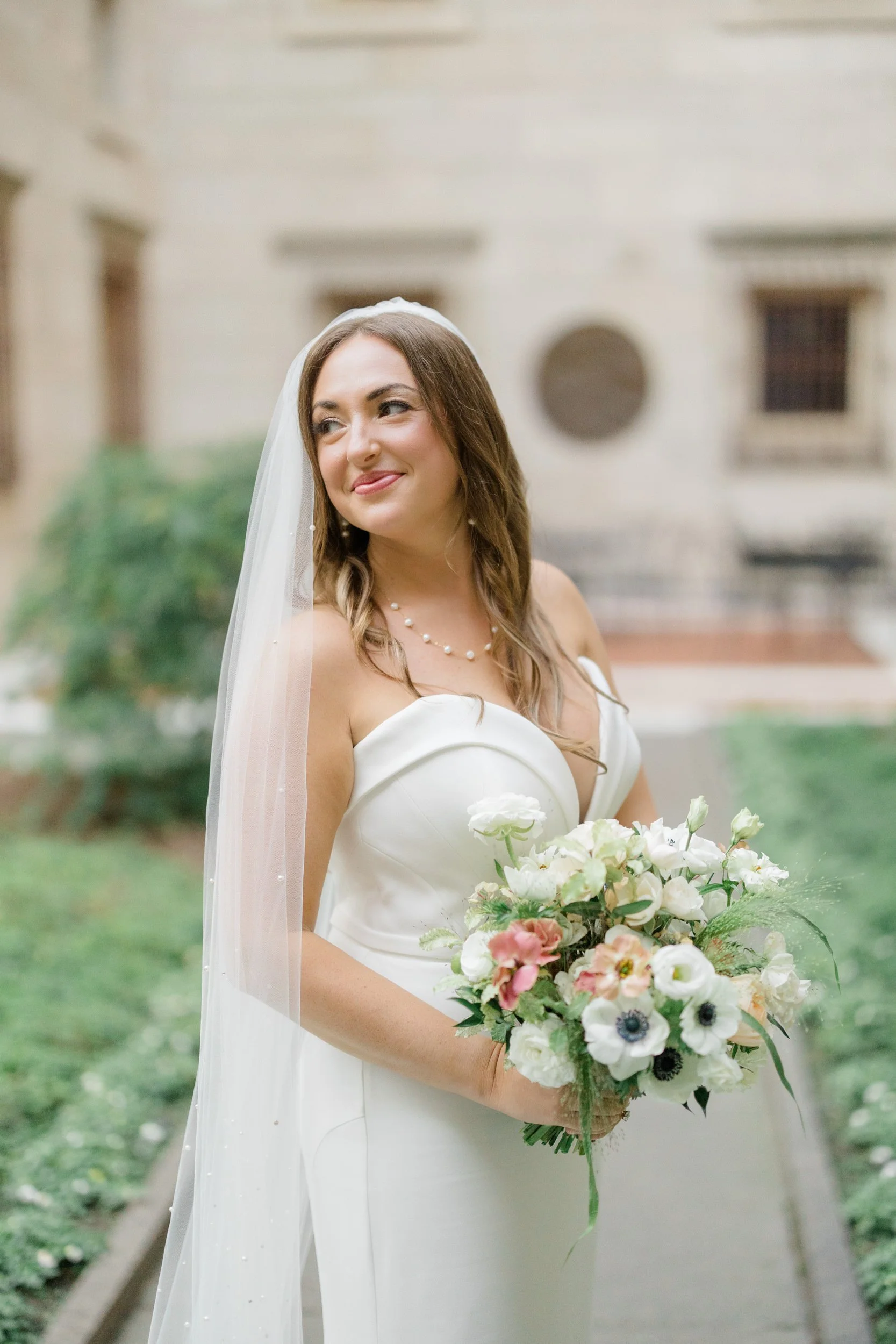 Boston Public Library Wedding Ceremony Courtyard