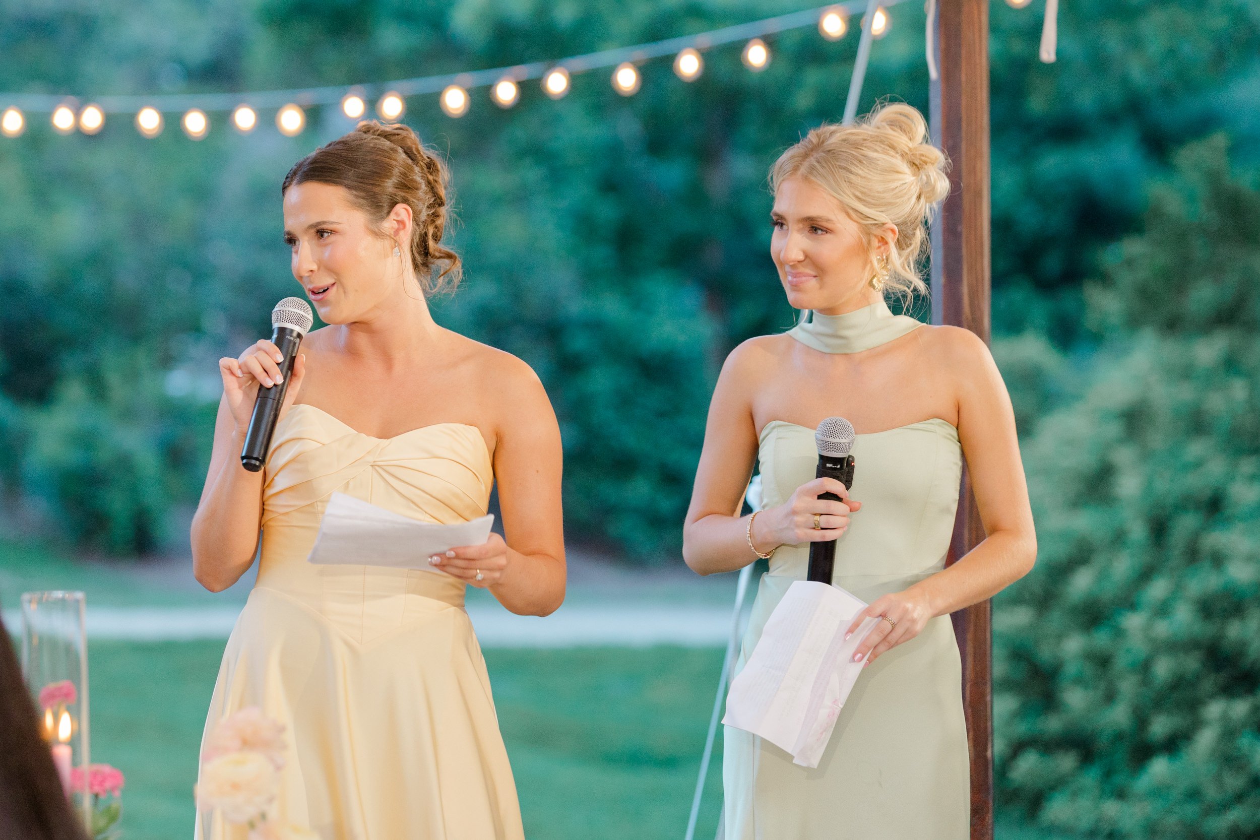 Moraine Farm Wedding tent reception