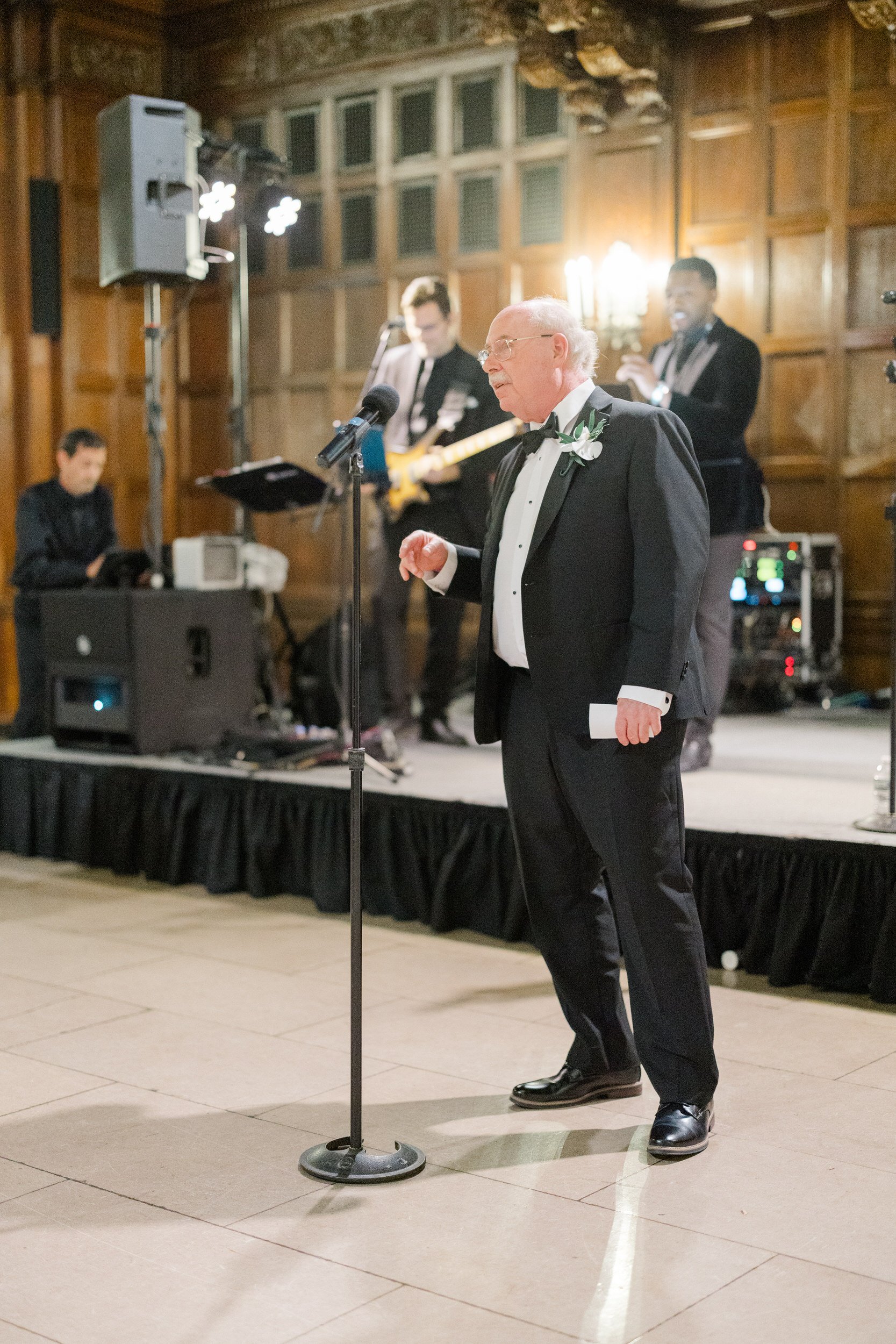 Speeches at the Harvard Club of Boston Wedding