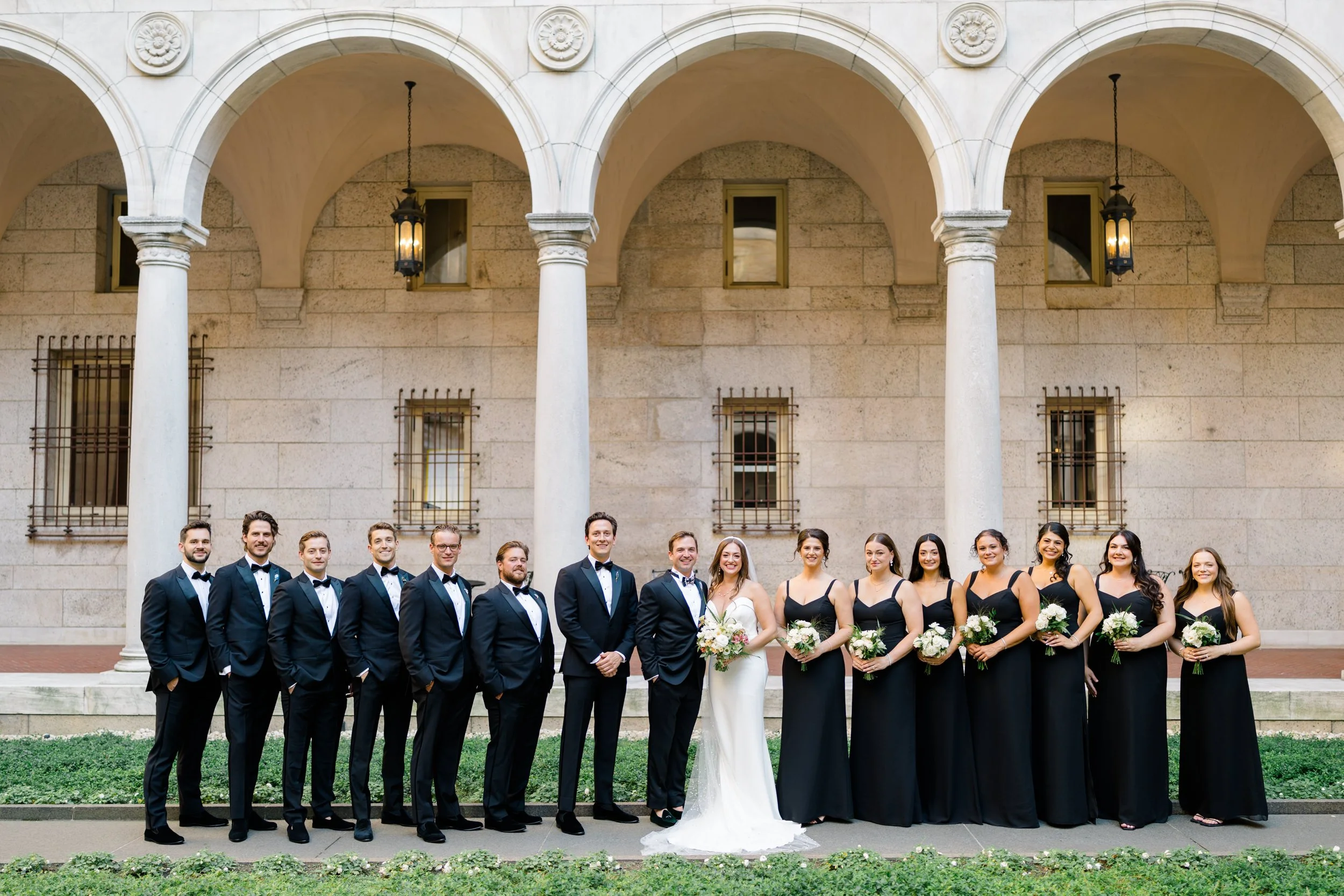 Boston Public Library Wedding Bridal Party