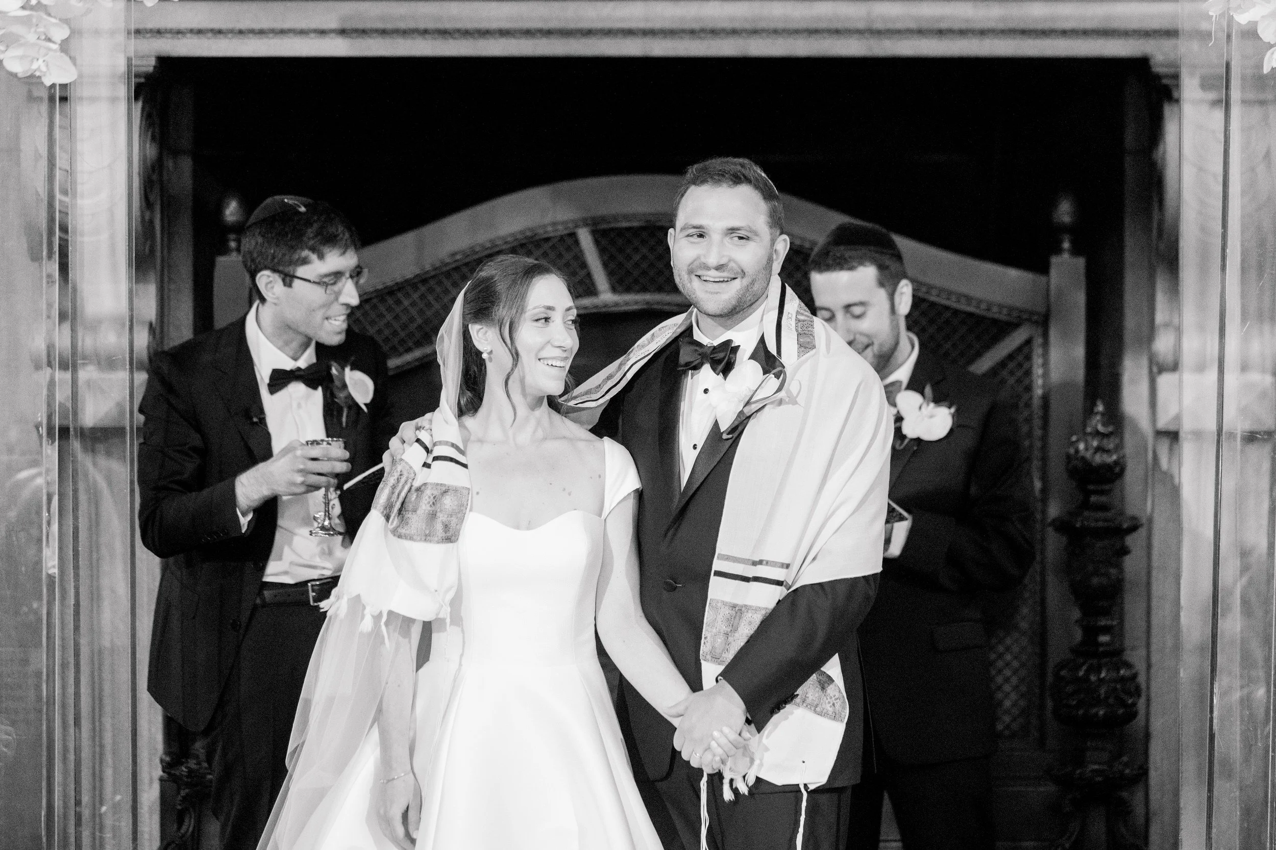 Wedding ceremony at the Harvard Club of Boston Wedding