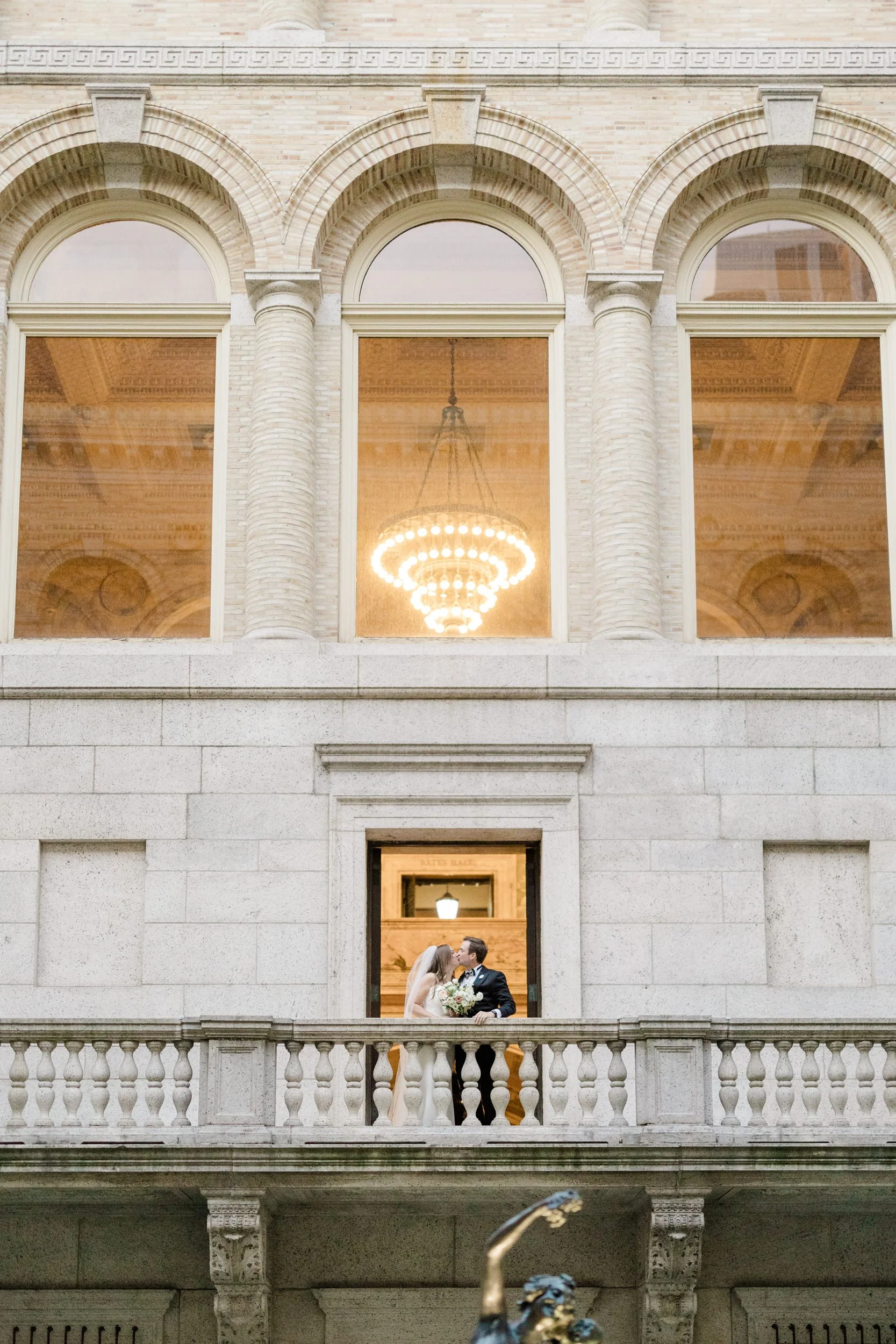 Boston Public Library Wedding Juliet Balcony