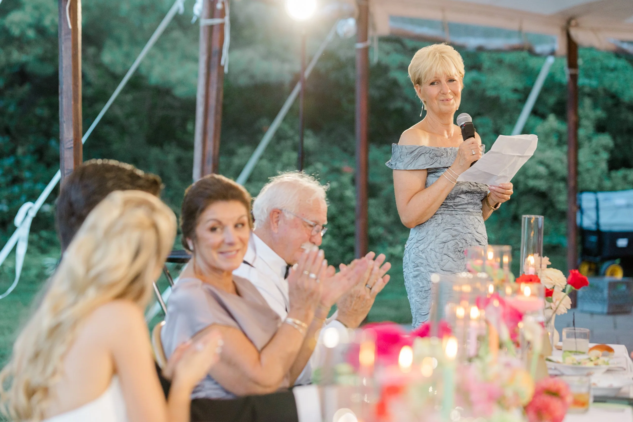 Moraine Farm Wedding tent reception