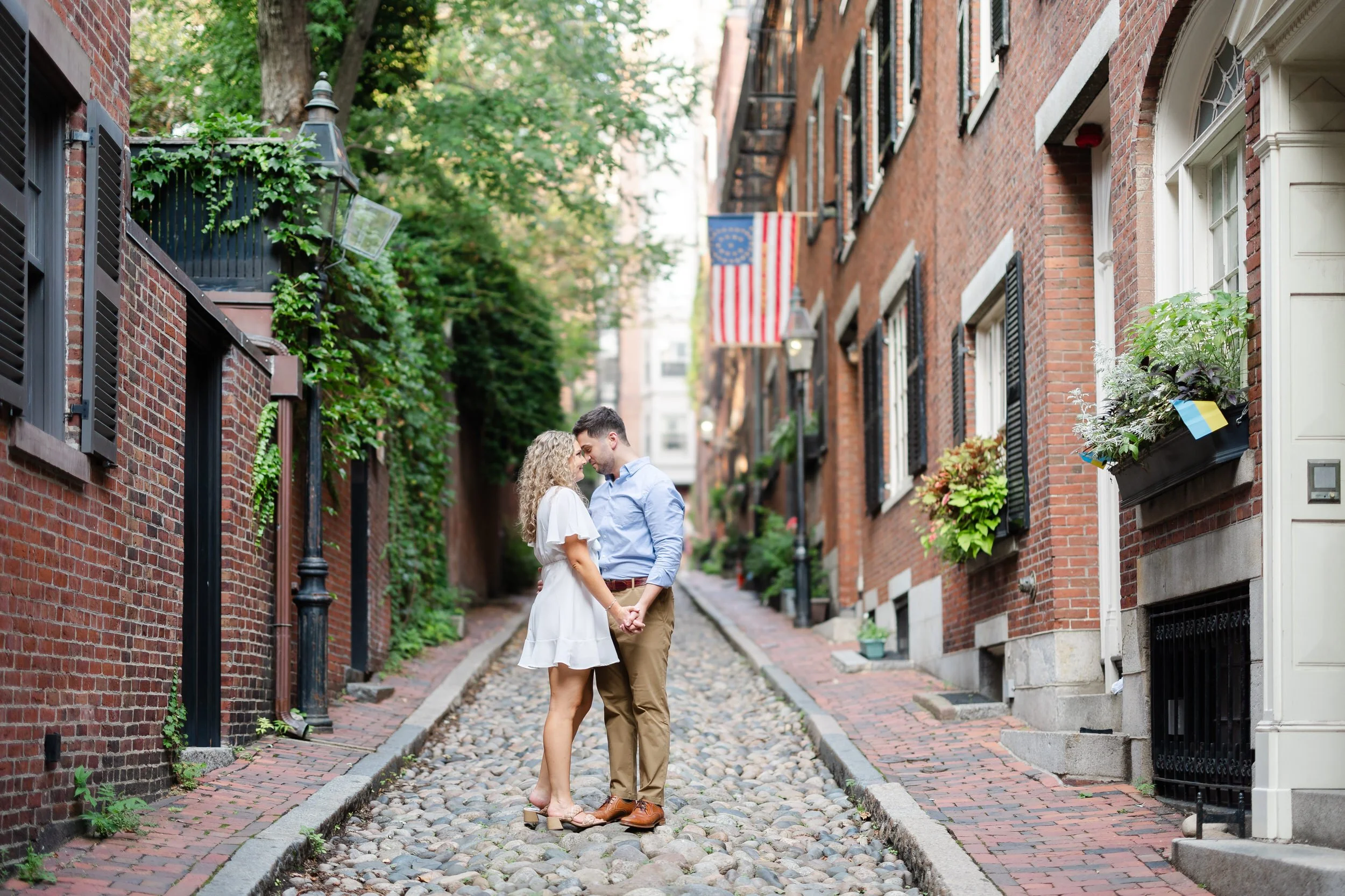 Acorn street engagement session