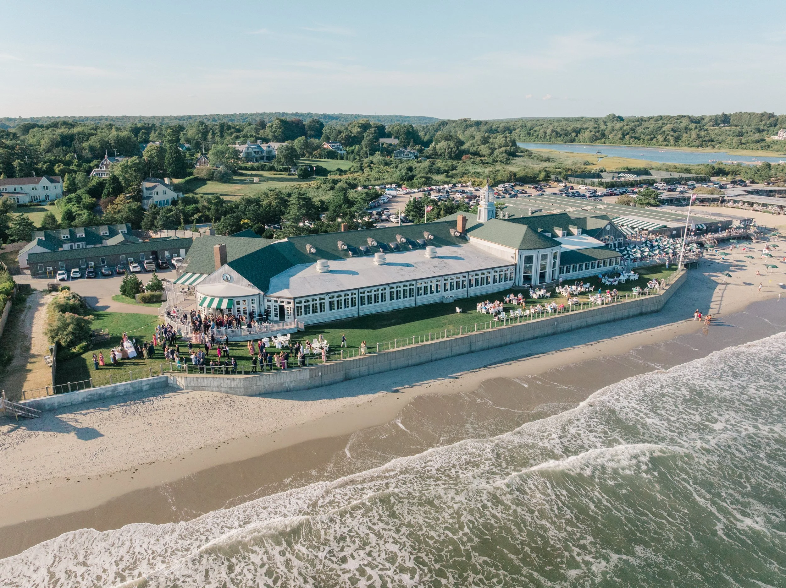 Cocktail Hour at the Dunes Club Wedding