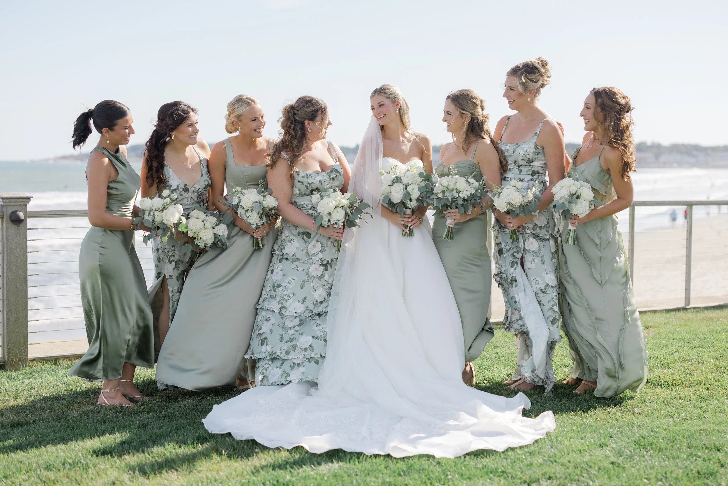Bridal party portraits at the Dunes Club Wedding