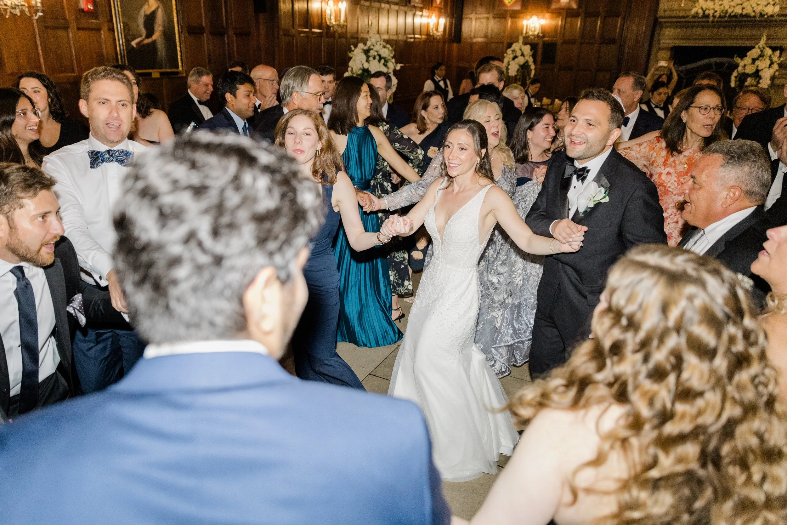Couple dance together at the Harvard Club of Boston Wedding