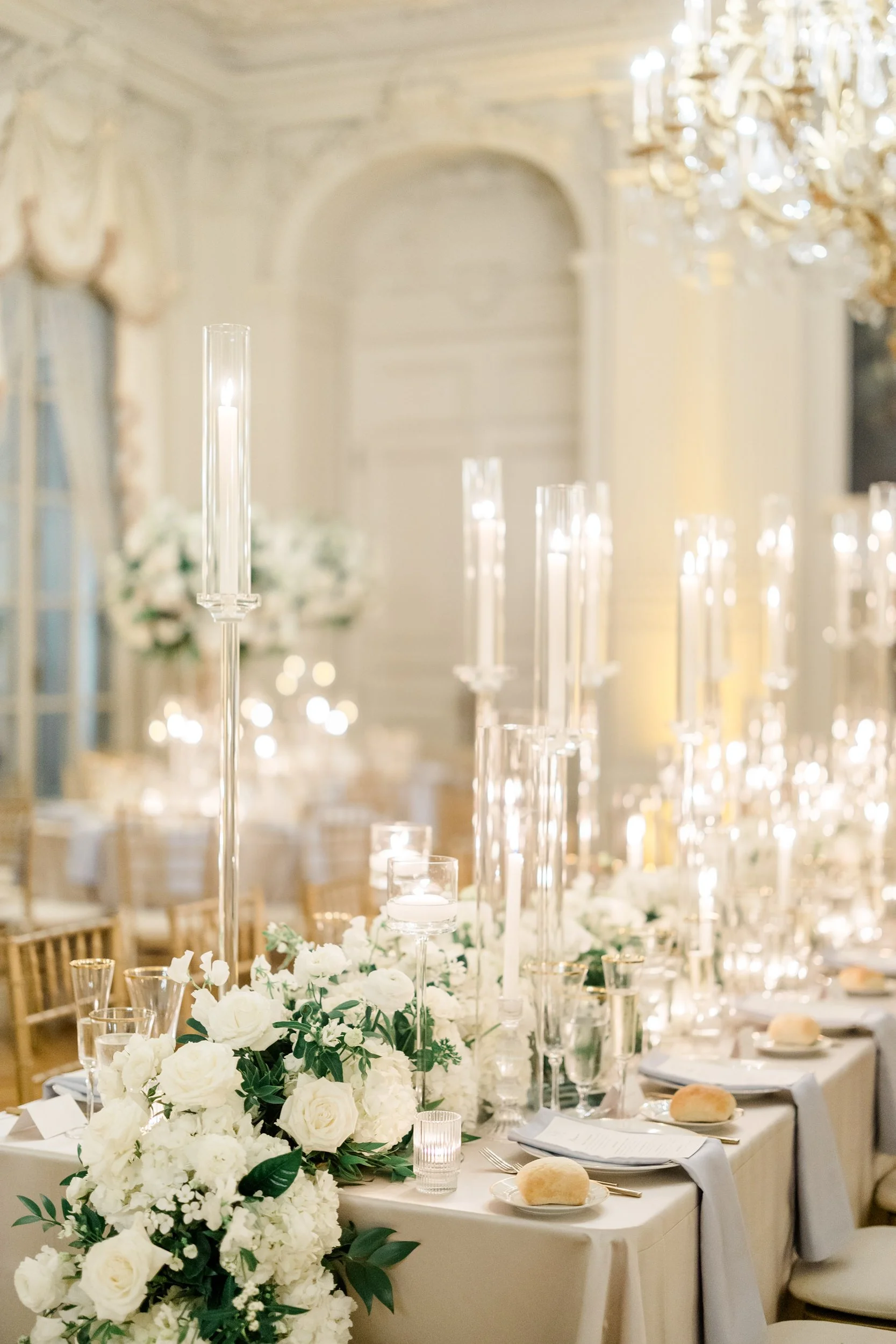 Rosecliff Mansion wedding reception wedding details