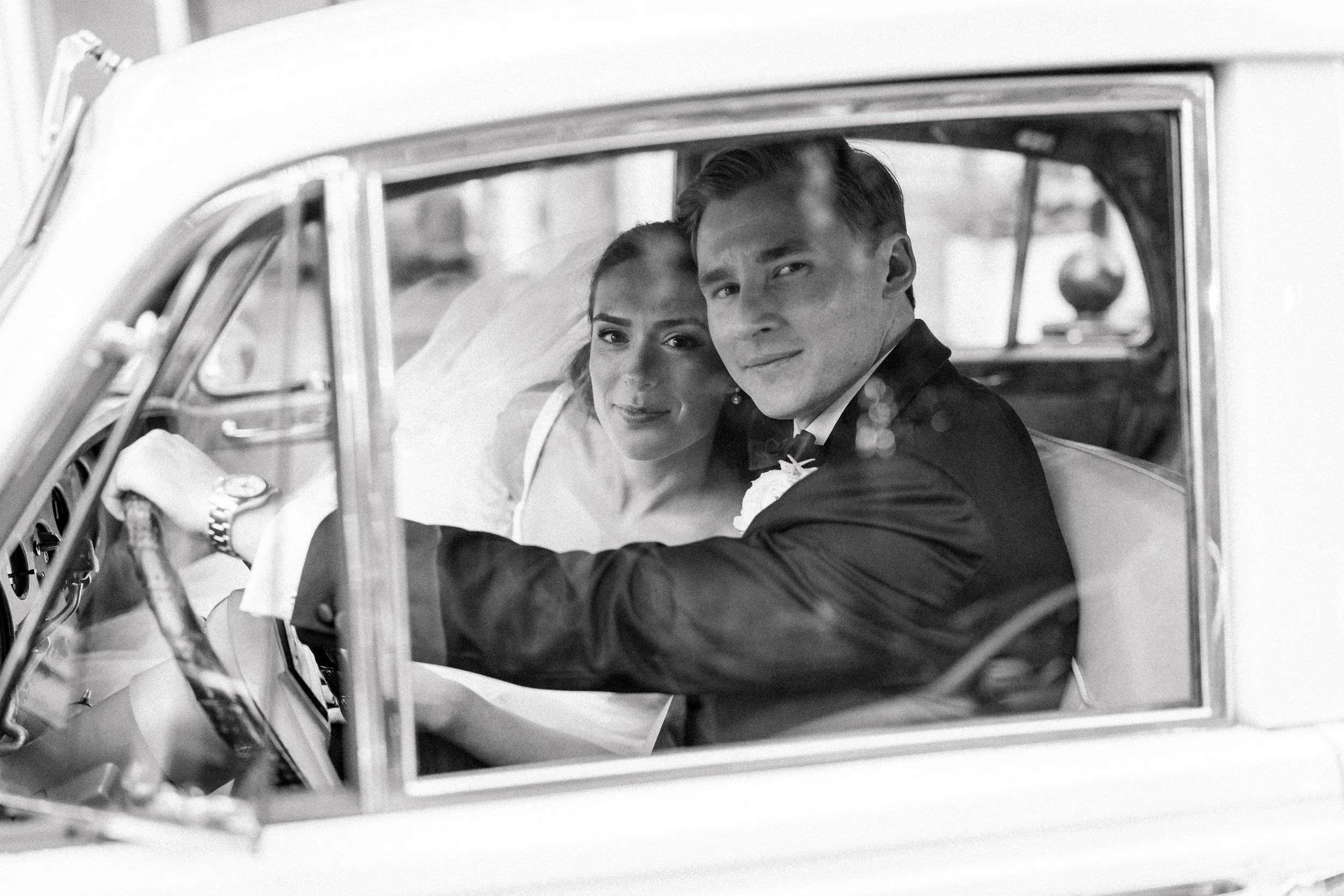 Couple portraits at Fan Pier Park Wedding