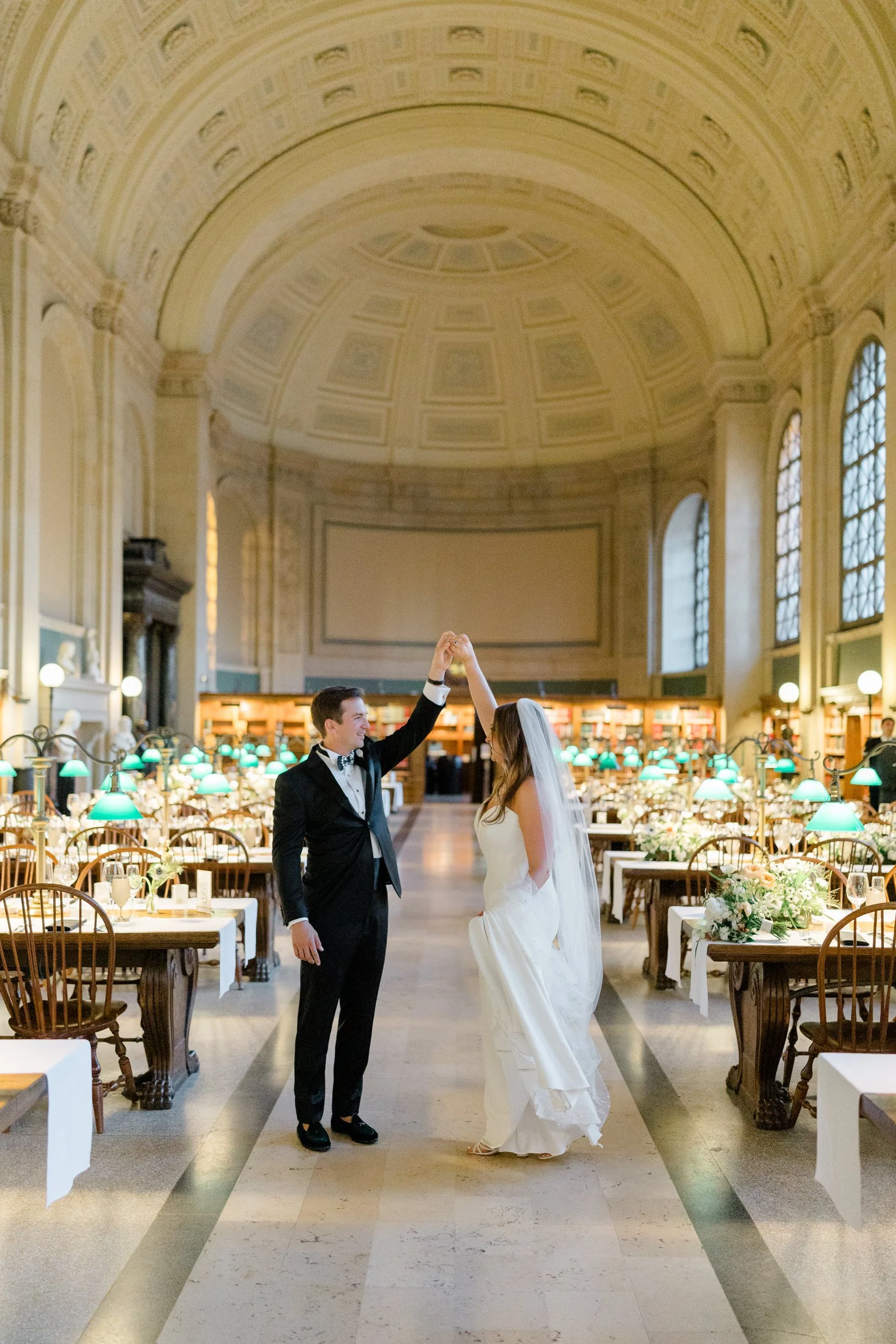 Boston Public Library Wedding Bates Hall