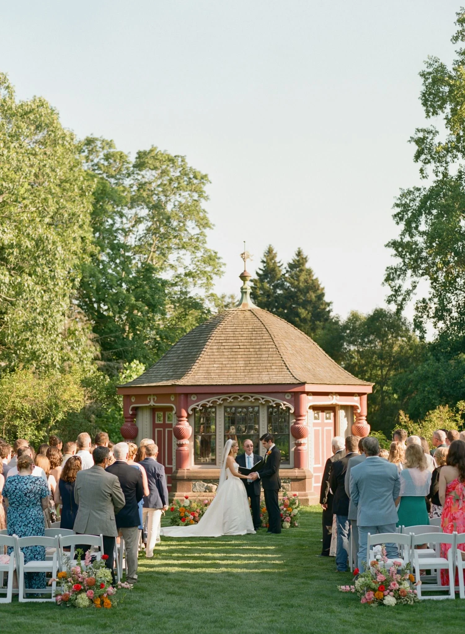 Moraine Farm Wedding ceremony tea house