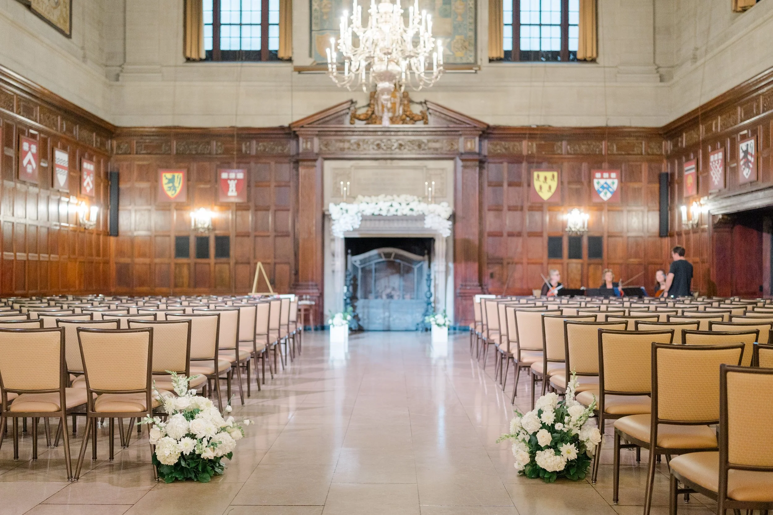 Ceremony at the Harvard Club of Boston Wedding