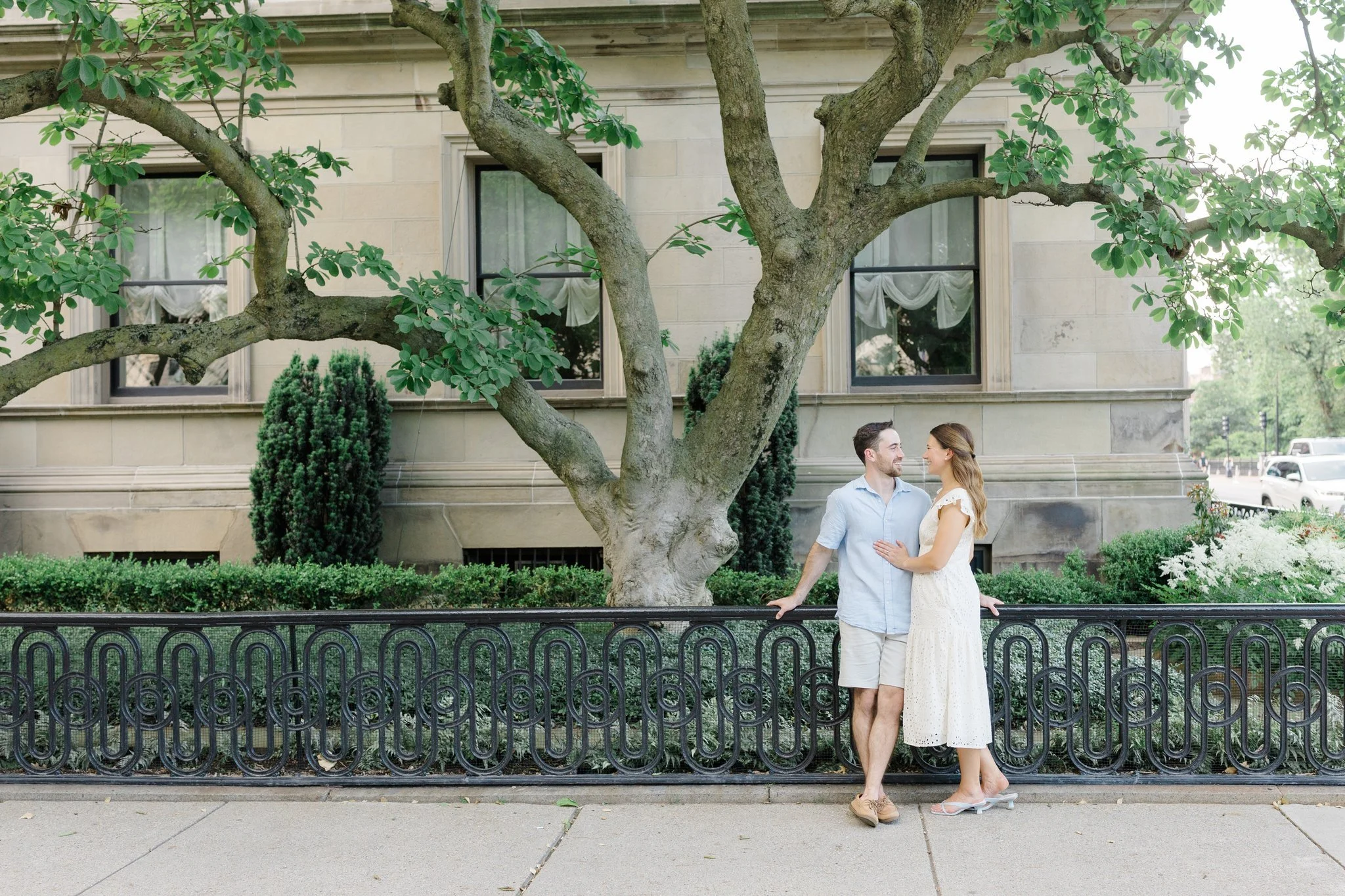 Comm Ave Engagement Photo