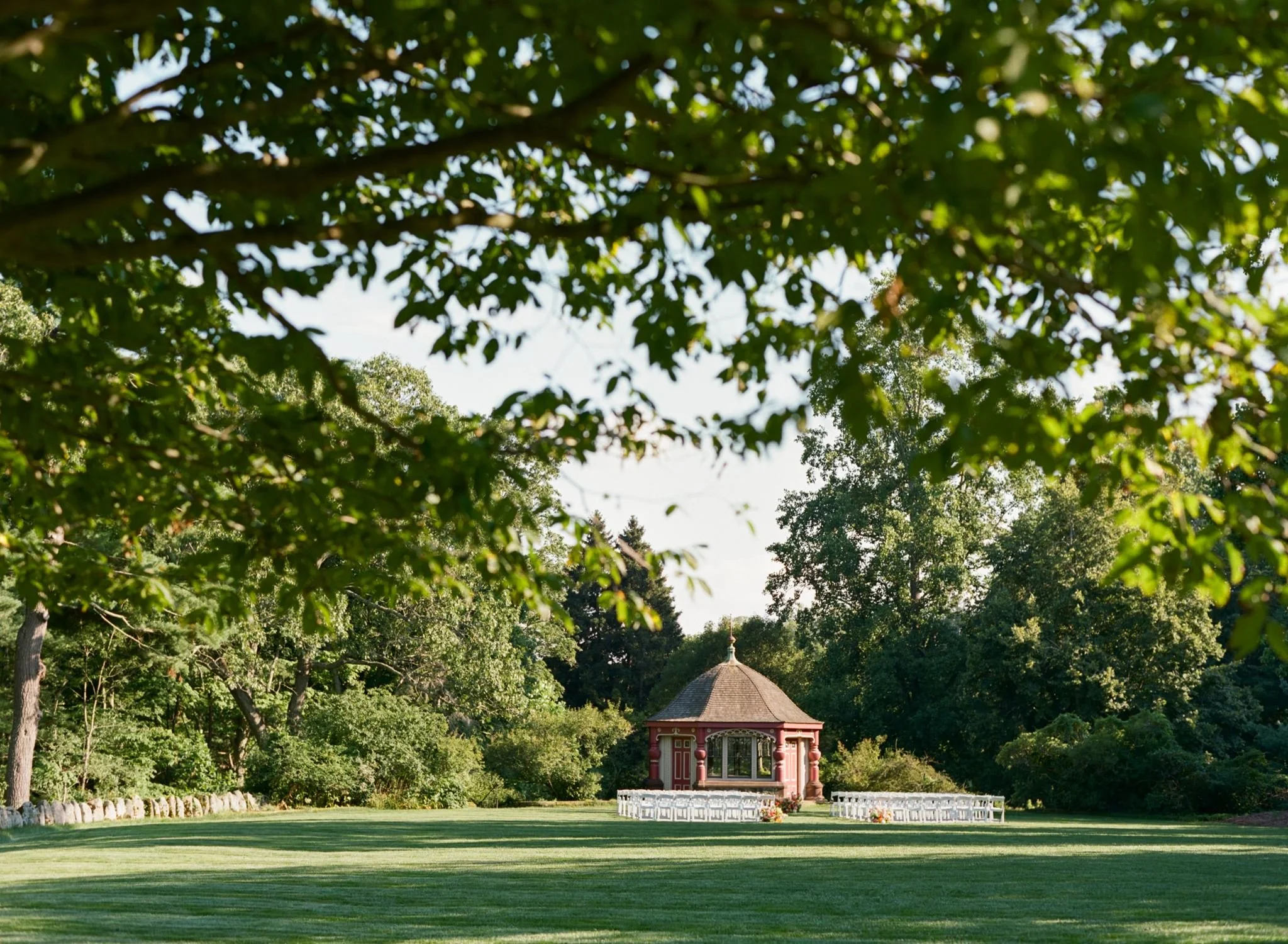 Moraine Farm Wedding ceremony tea house