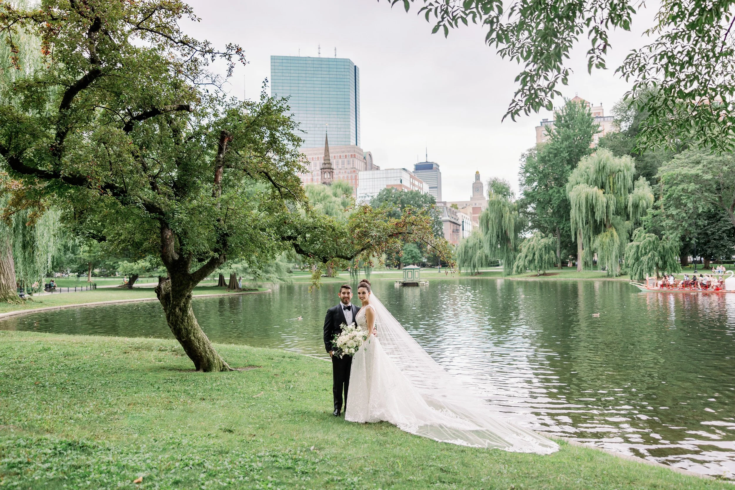 Boston Public Gardens Wedding Photo