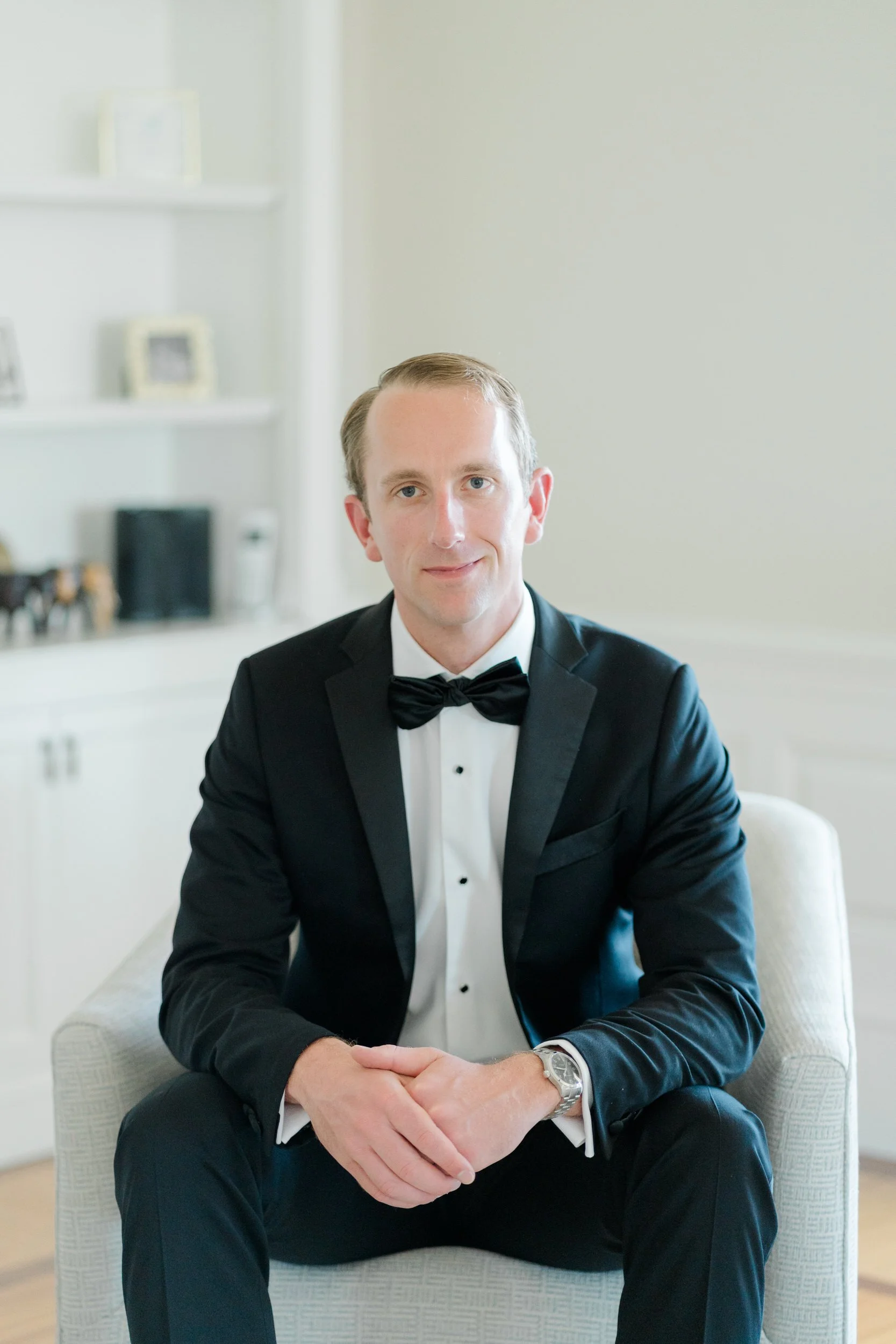 Groom at the Dunes Club Wedding
