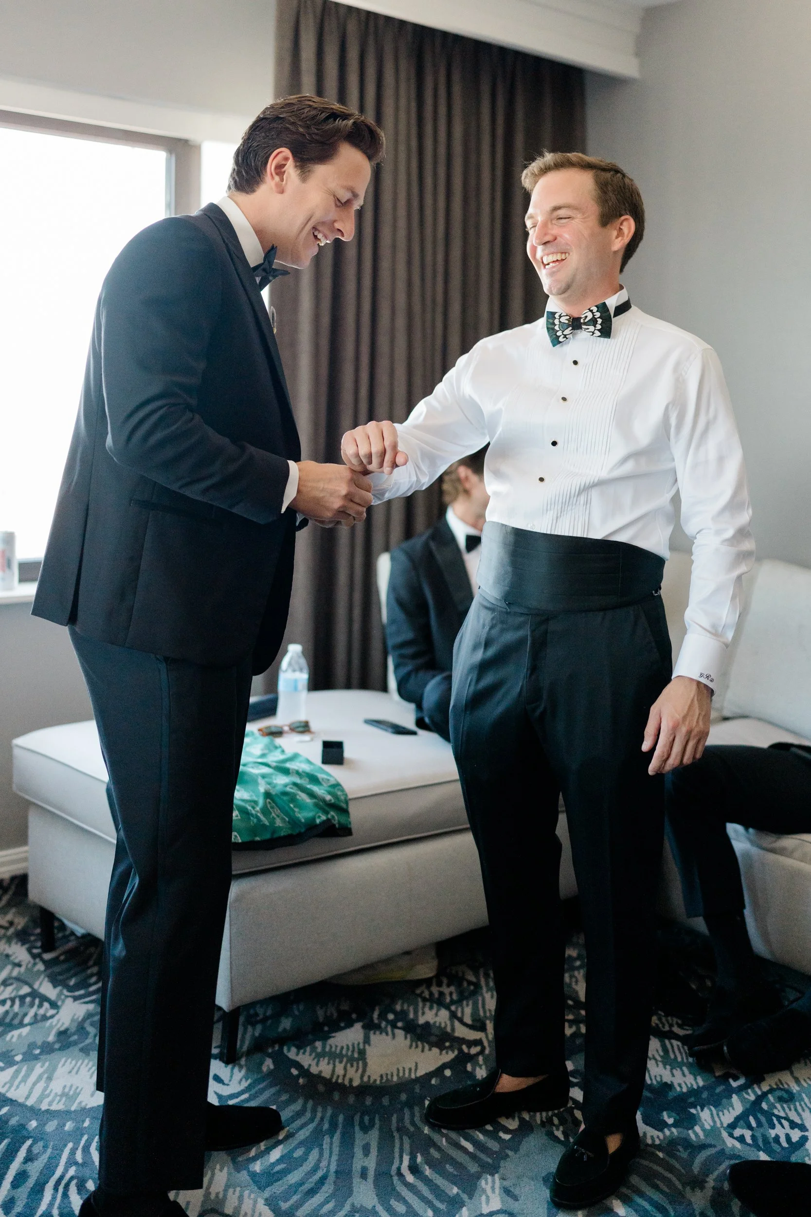 Westin Copley Groom Getting Ready