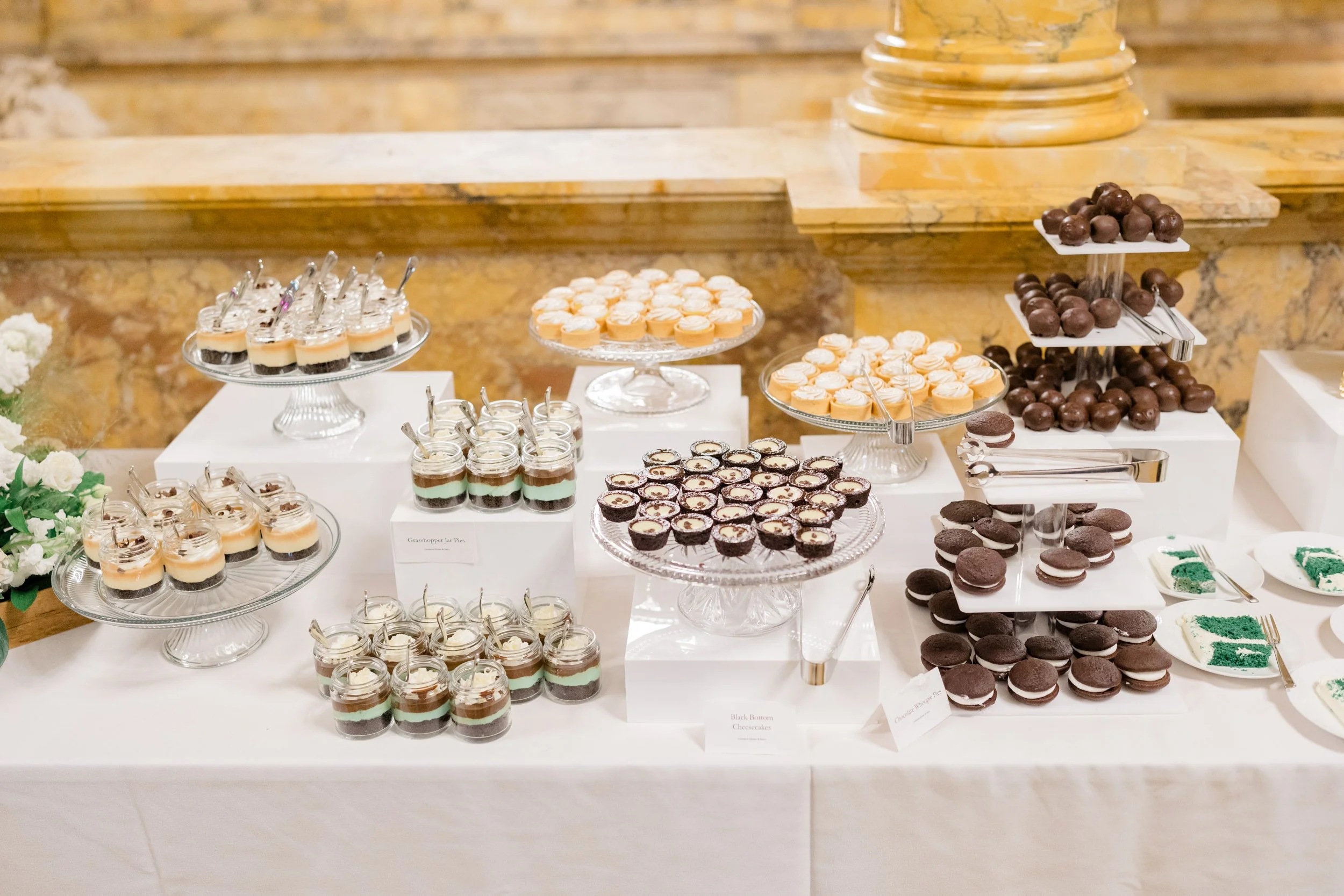 Boston Public Library Wedding Dessert