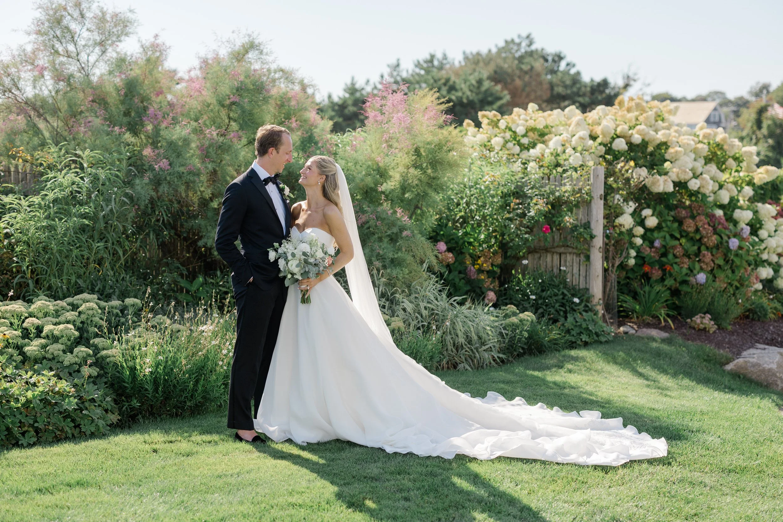 Couple's portraits at the Dunes Club Wedding