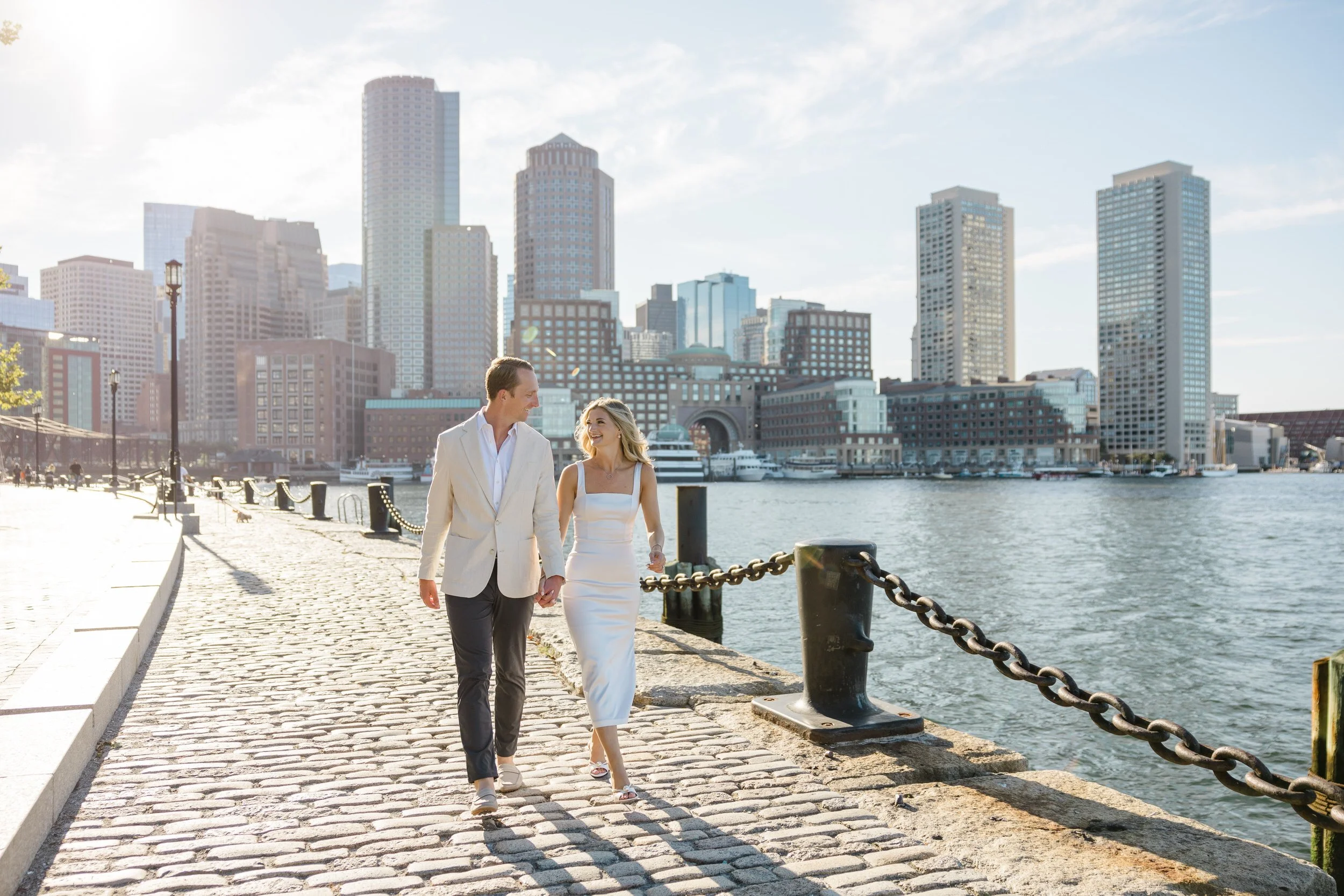 Fan Pier Park Boston Engagement Session