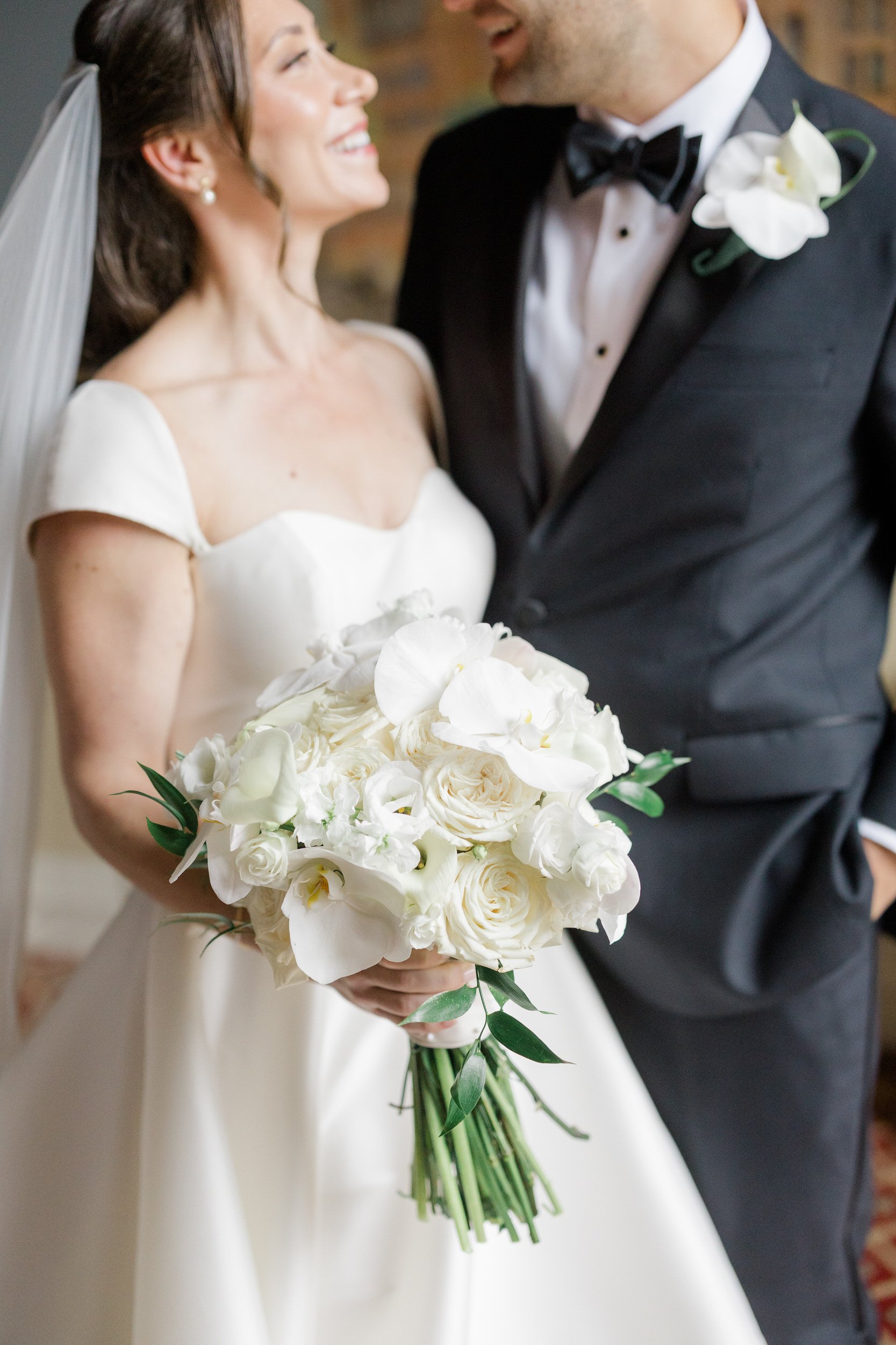 Couple portraits at the Harvard Club of Boston Wedding