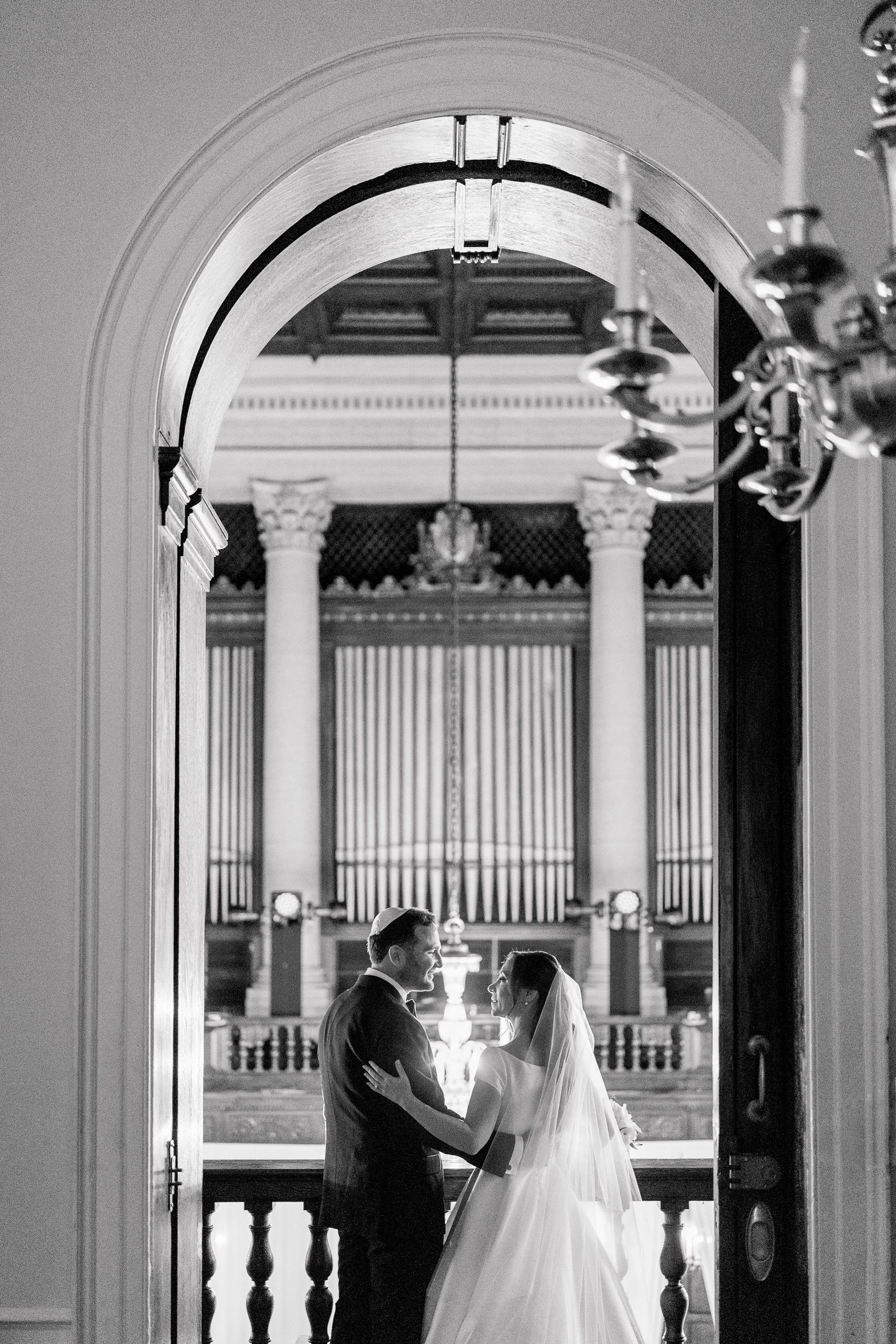 Couple portraits at the Harvard Club of Boston Wedding