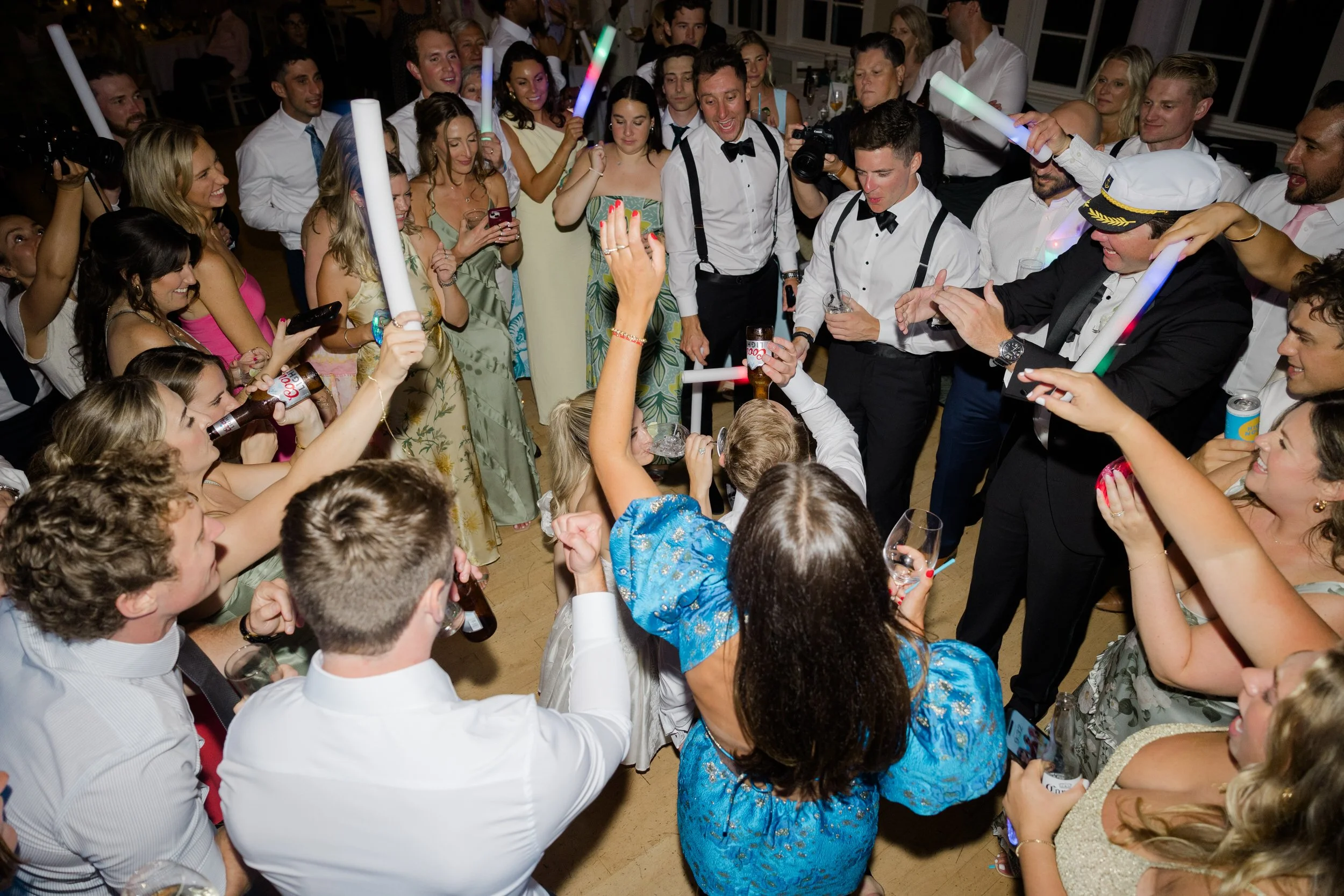Couple dancing at the Dunes Club Wedding